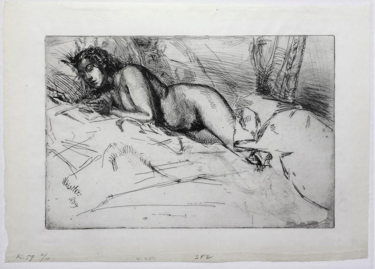 Venus - Beige Nude Print by James Abbott McNeill Whistler