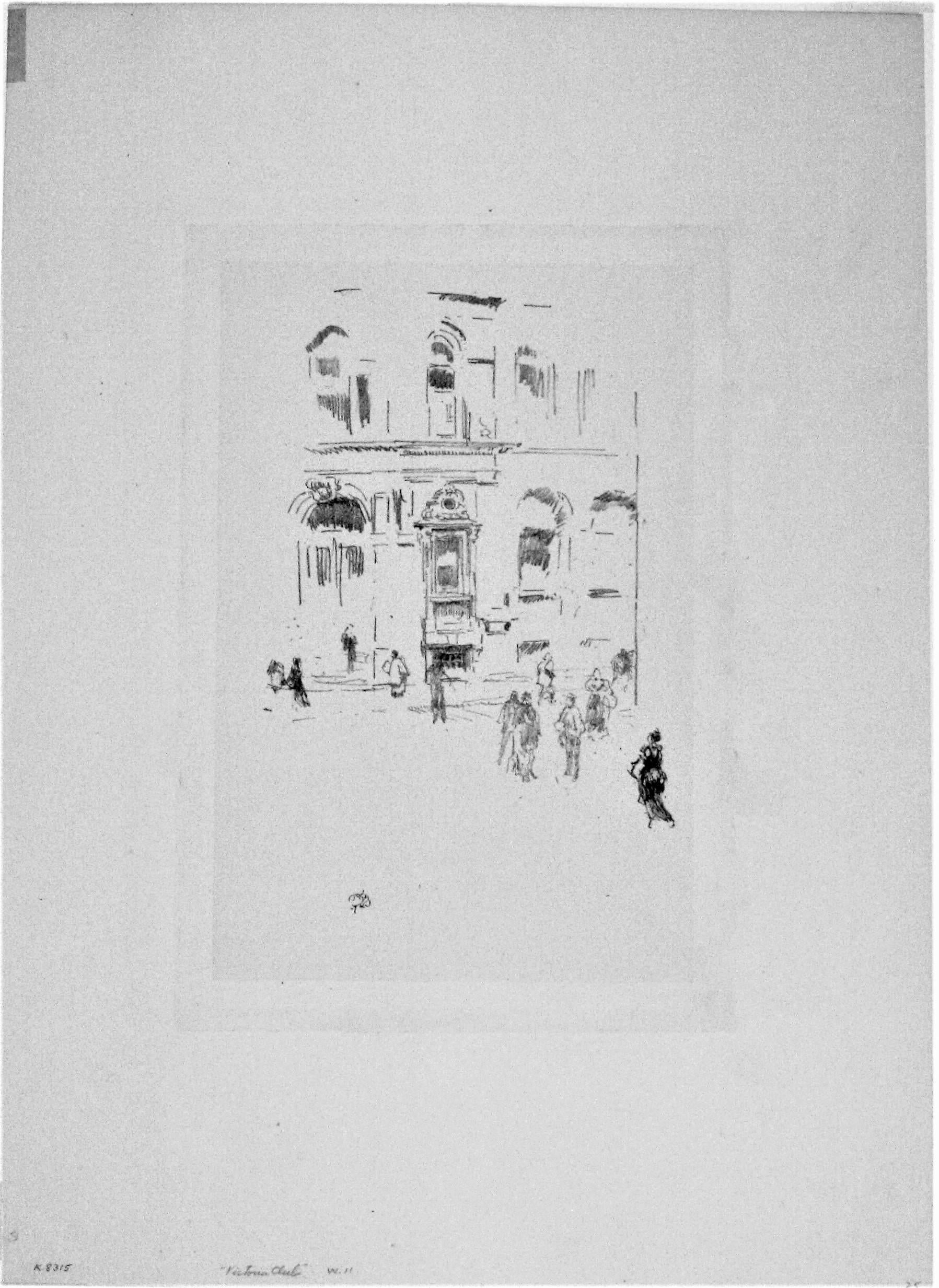 Victoria Club - Print American Modern di James Abbott McNeill Whistler