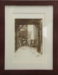 W. Jones, Lime-Burner, Thames Street-Etching (Reproduction) 