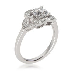 James Allen Diamond Engagement Ring in 14 Karat White Gold GIA D VVS2 0.52 Carat