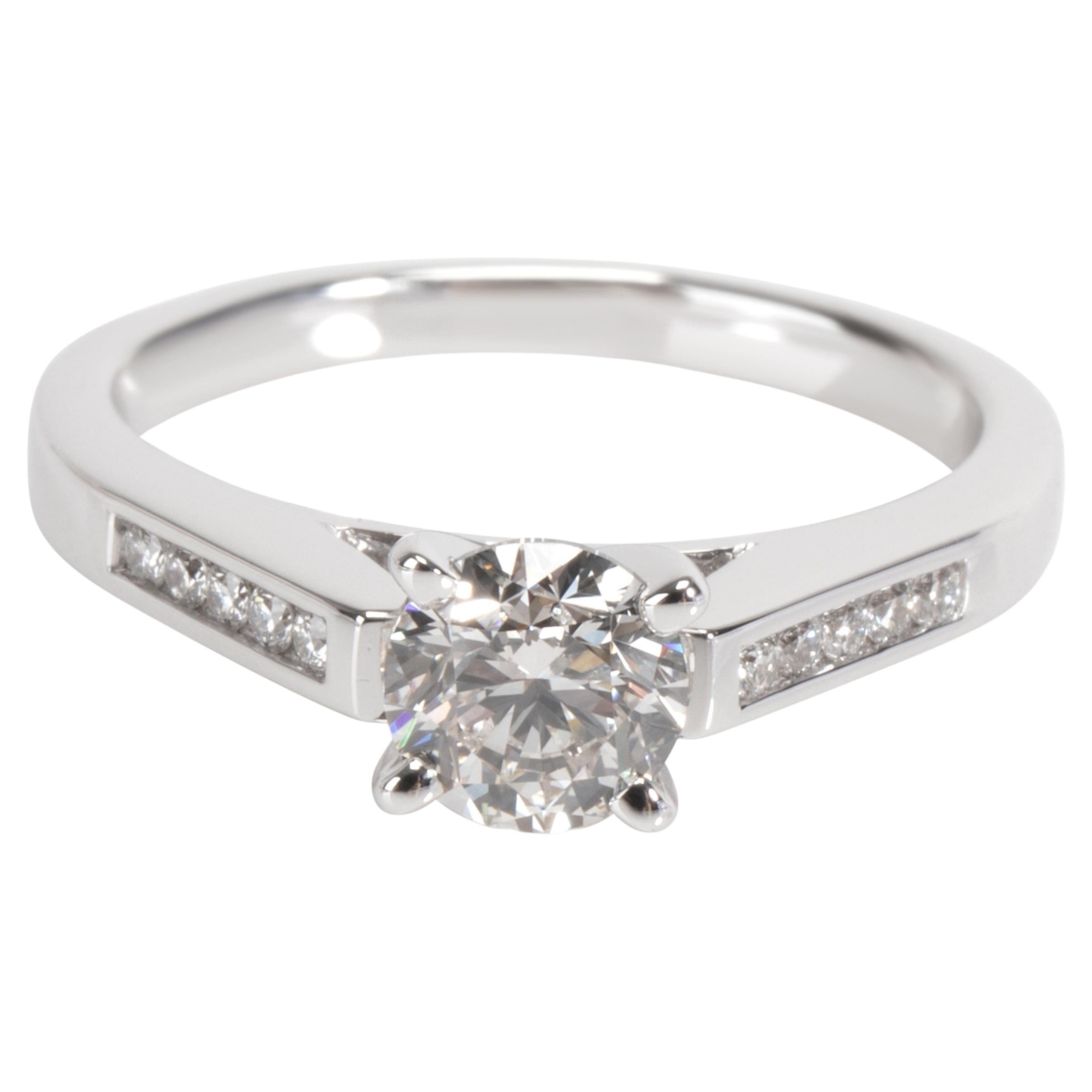 James Allen Halo Diamond Ring in 14 Karat Gold GIA Certified J VVS2 0.
