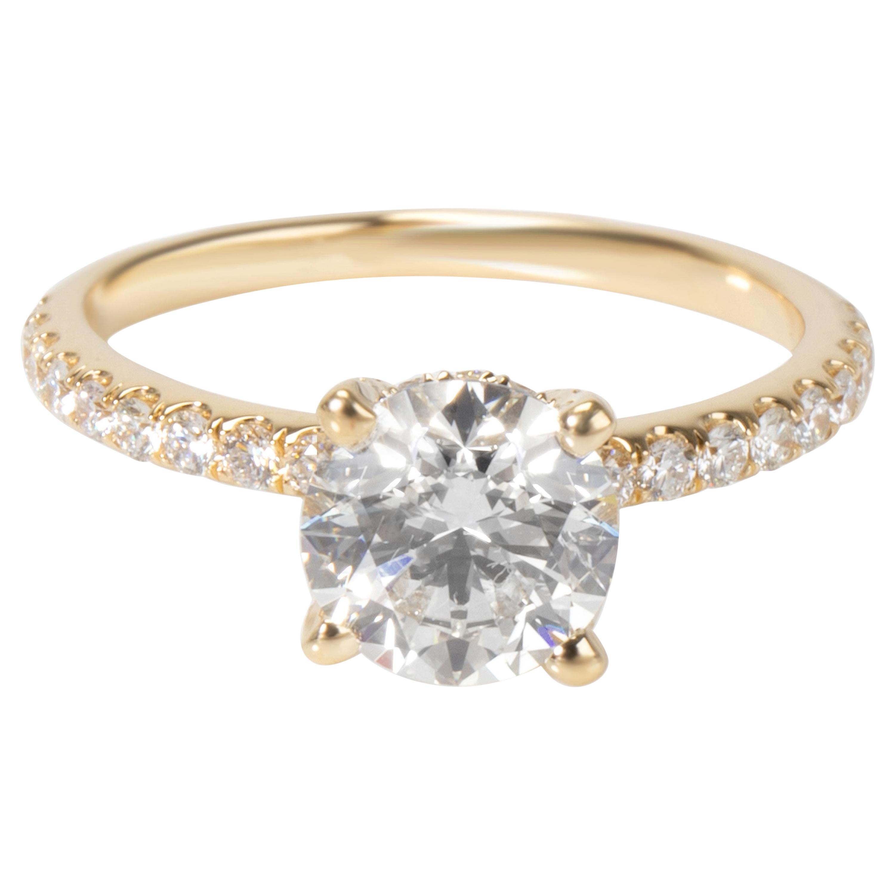 James Allen Diamond Engagement Ring in 14 Karat Yellow Gold GIA G VS1 1.49 Carat