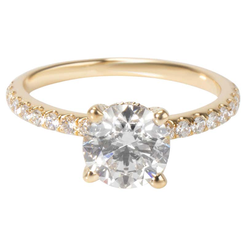 Allen Rings James Allen Diamond Engagement Ring in 14 Karat Yellow Gold GIA G VS1 1 ...