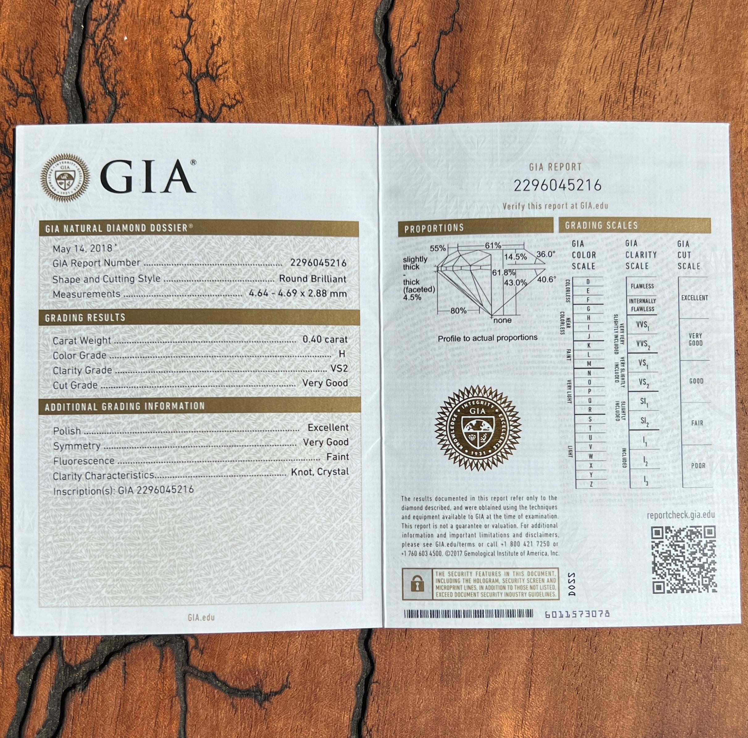 James Allen Verlobungsring, GIA-zertifizierter 0,40 Karat 14k Roségold 6