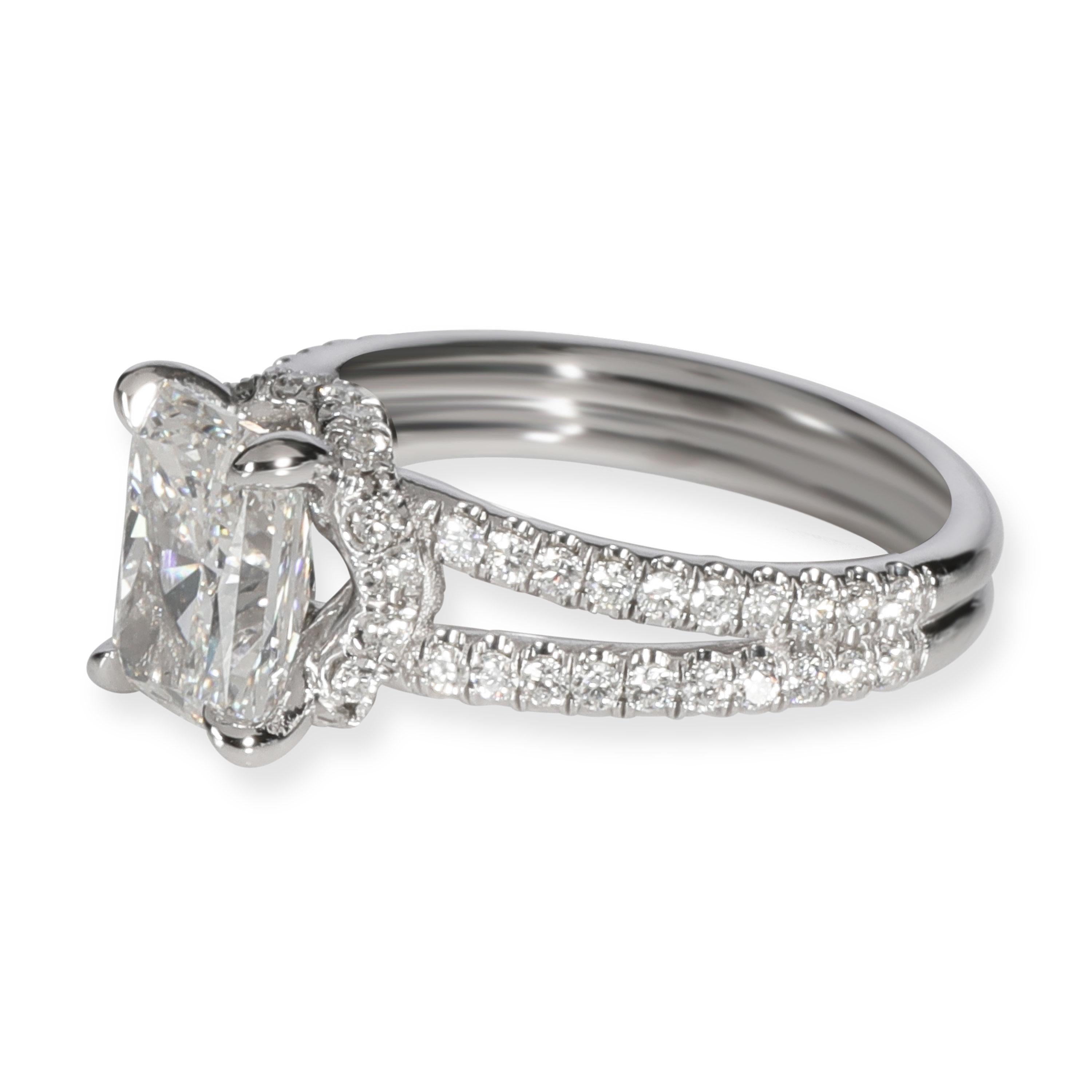 Radiant Cut James Allen GIA Radiant Diamond Engagement Ring in Platinum I VS1 2.14 Carat
