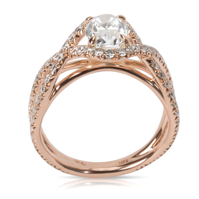 James Allen Oval Diamond Engagement Ring in 14 Karat Rose Gold '2.65