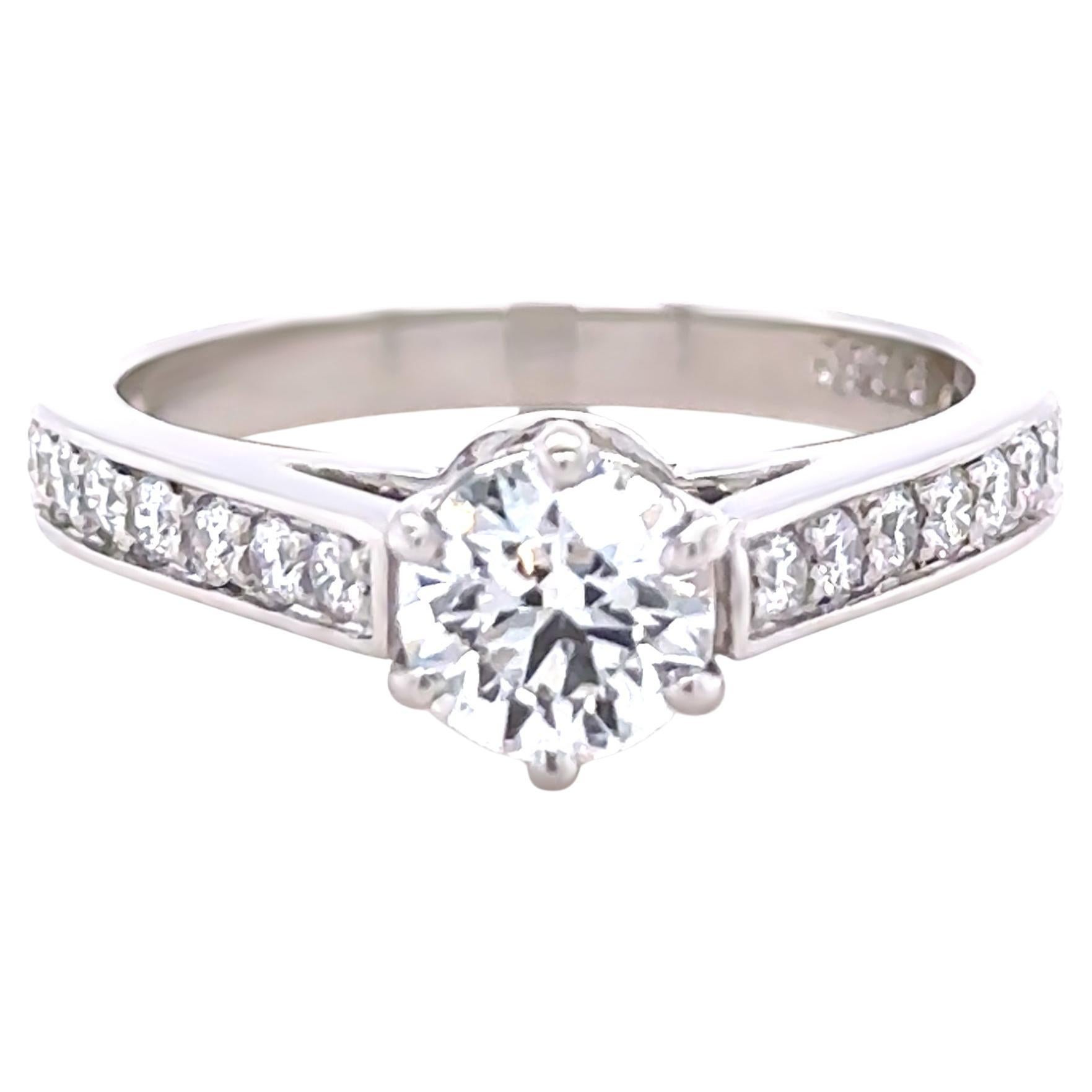 James Allen Platinum Diamond Engagement Ring 1.09ct 6.46g