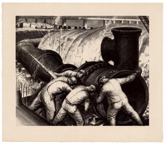 'Pipe and Brawn' — WPA Era American Realism