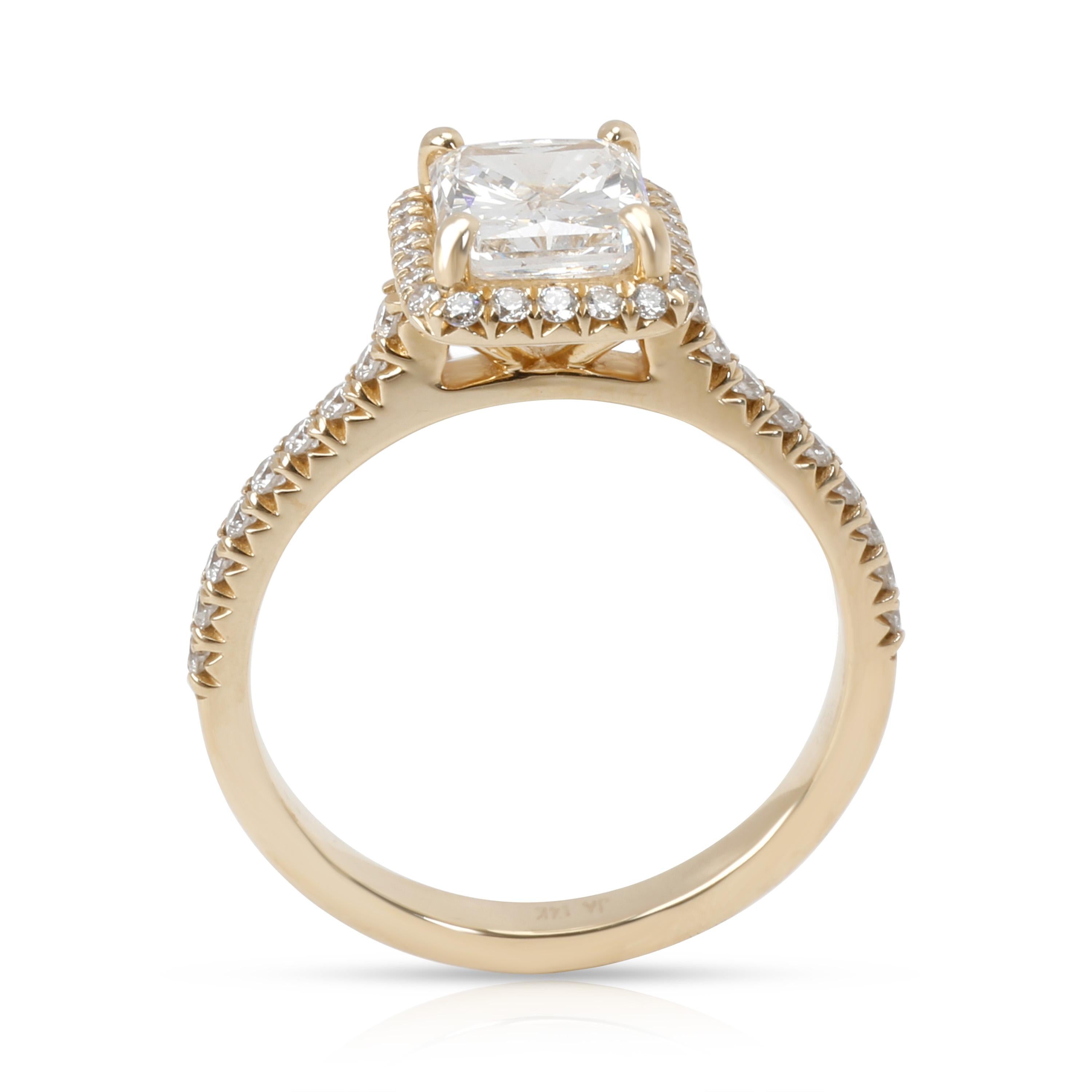 Radiant Cut James Allen Radiant Diamond Ring in 14 Karat Gold GIA E VS2 1.91 Carat