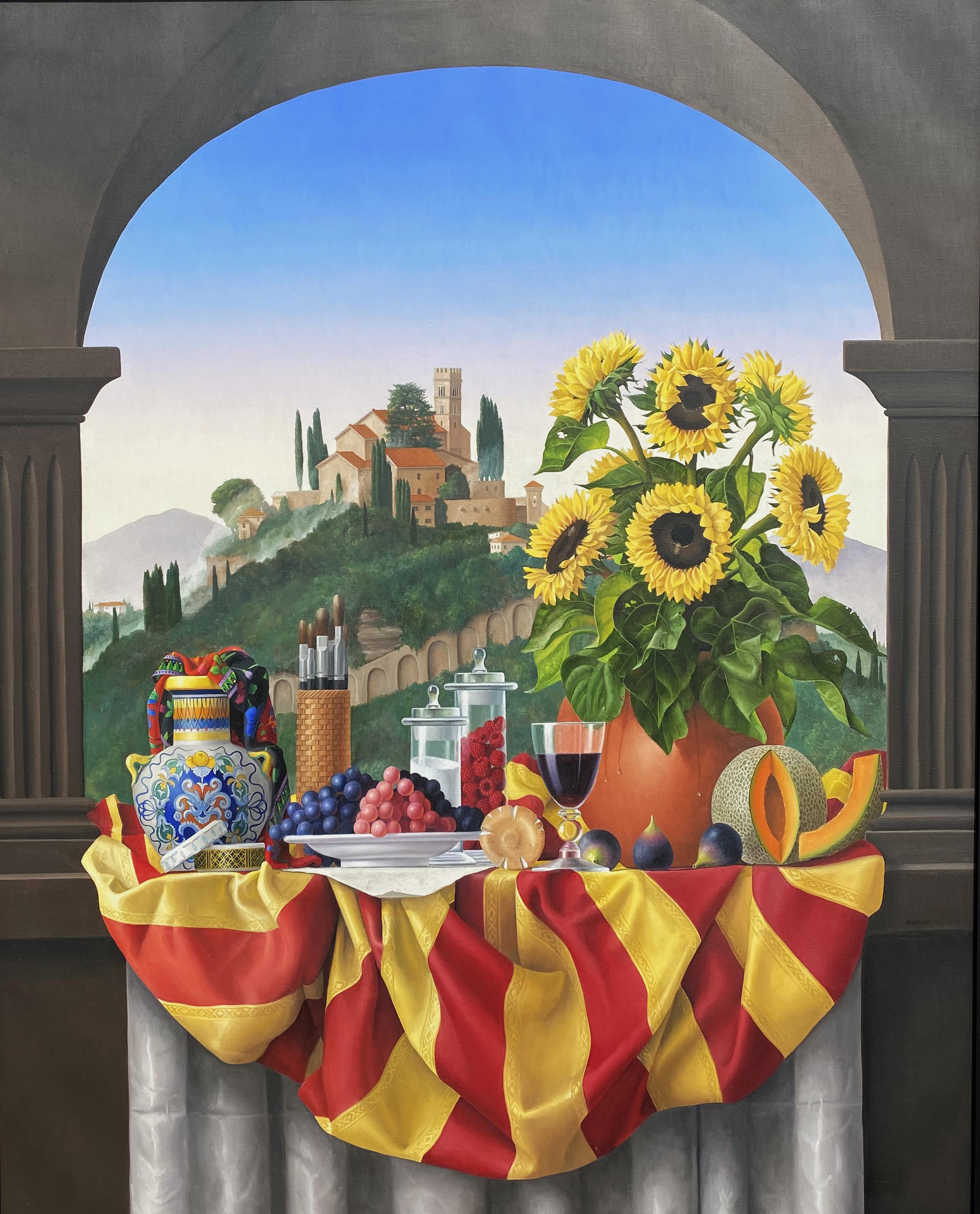 La Campana & La Citta - Painting by James Aponovich