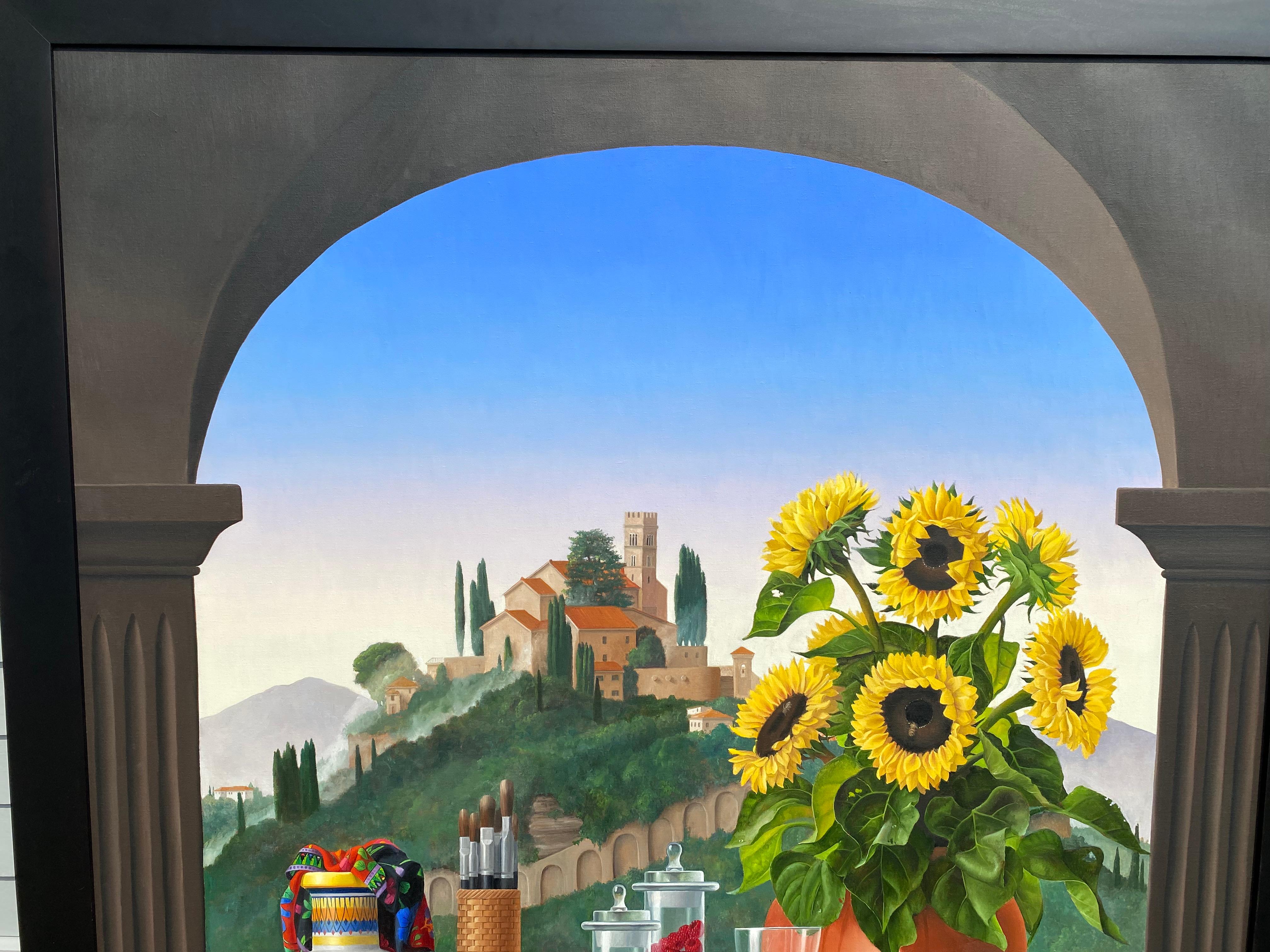 La Campana & La Citta - Realist Painting by James Aponovich
