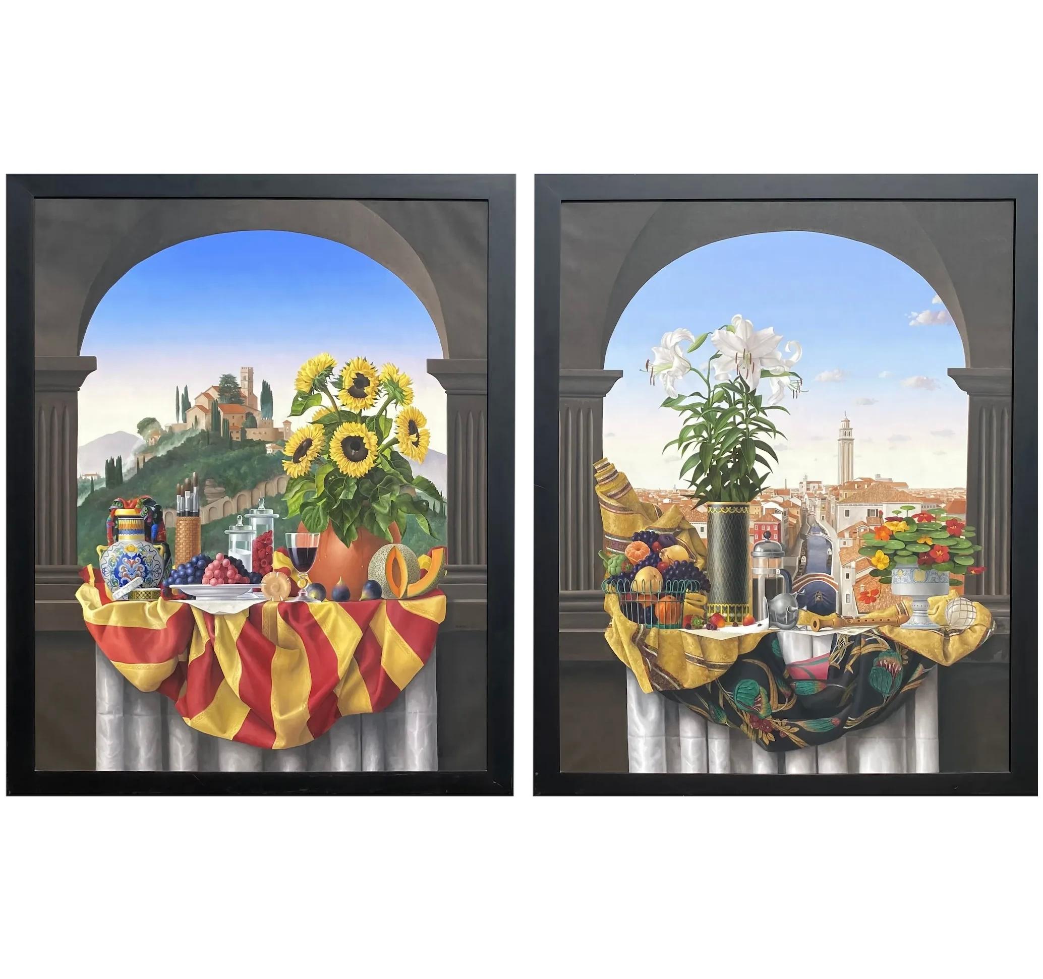 James Aponovich Still-Life Painting – La Campana & La Citta