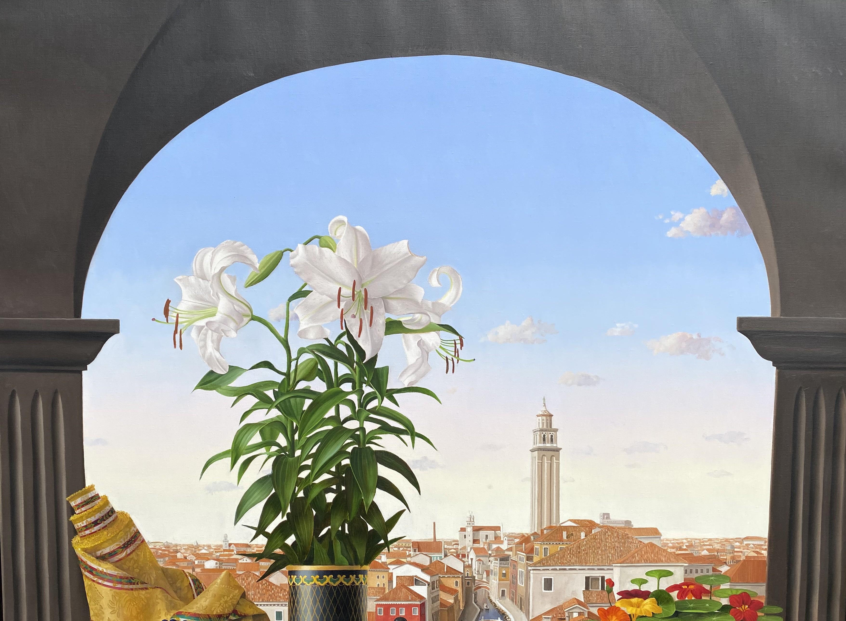 La Città - Painting Realismo di James Aponovich