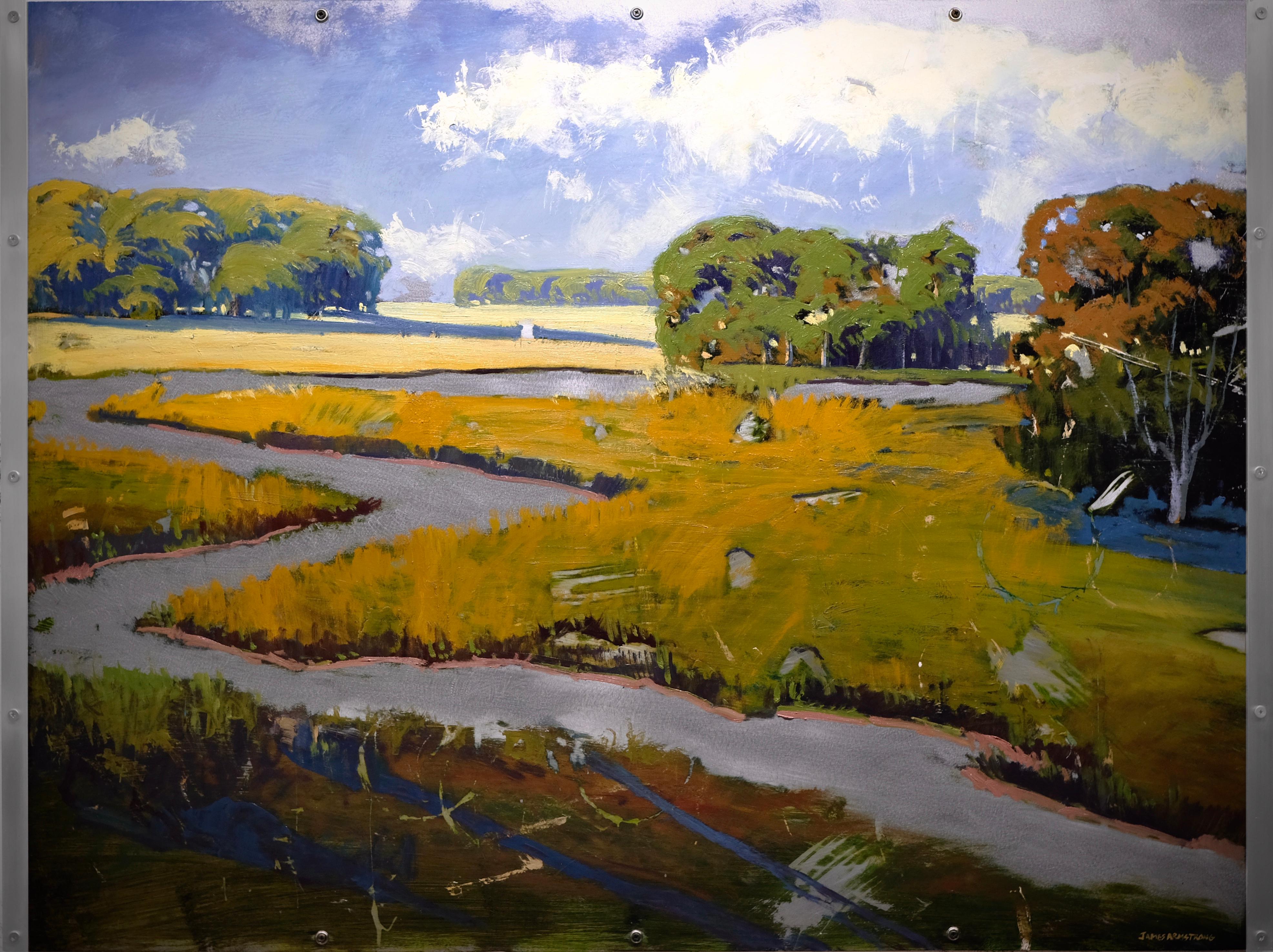 James Armstrong Landscape Painting - Meandering Creek