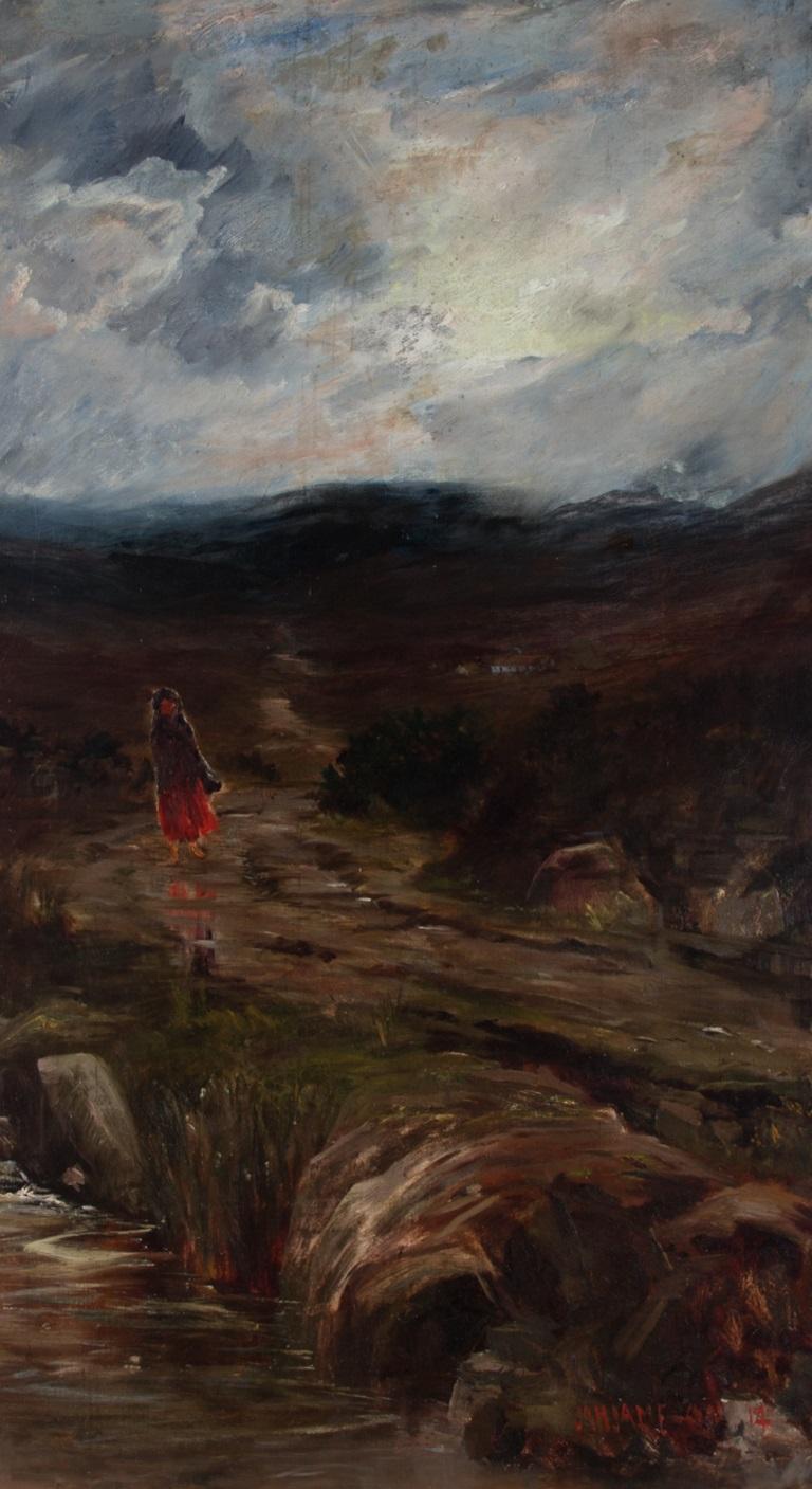 James Arthur Henry Jameson (1855-1930) - 1914 Huile, Hiver, Donegal Highland 1