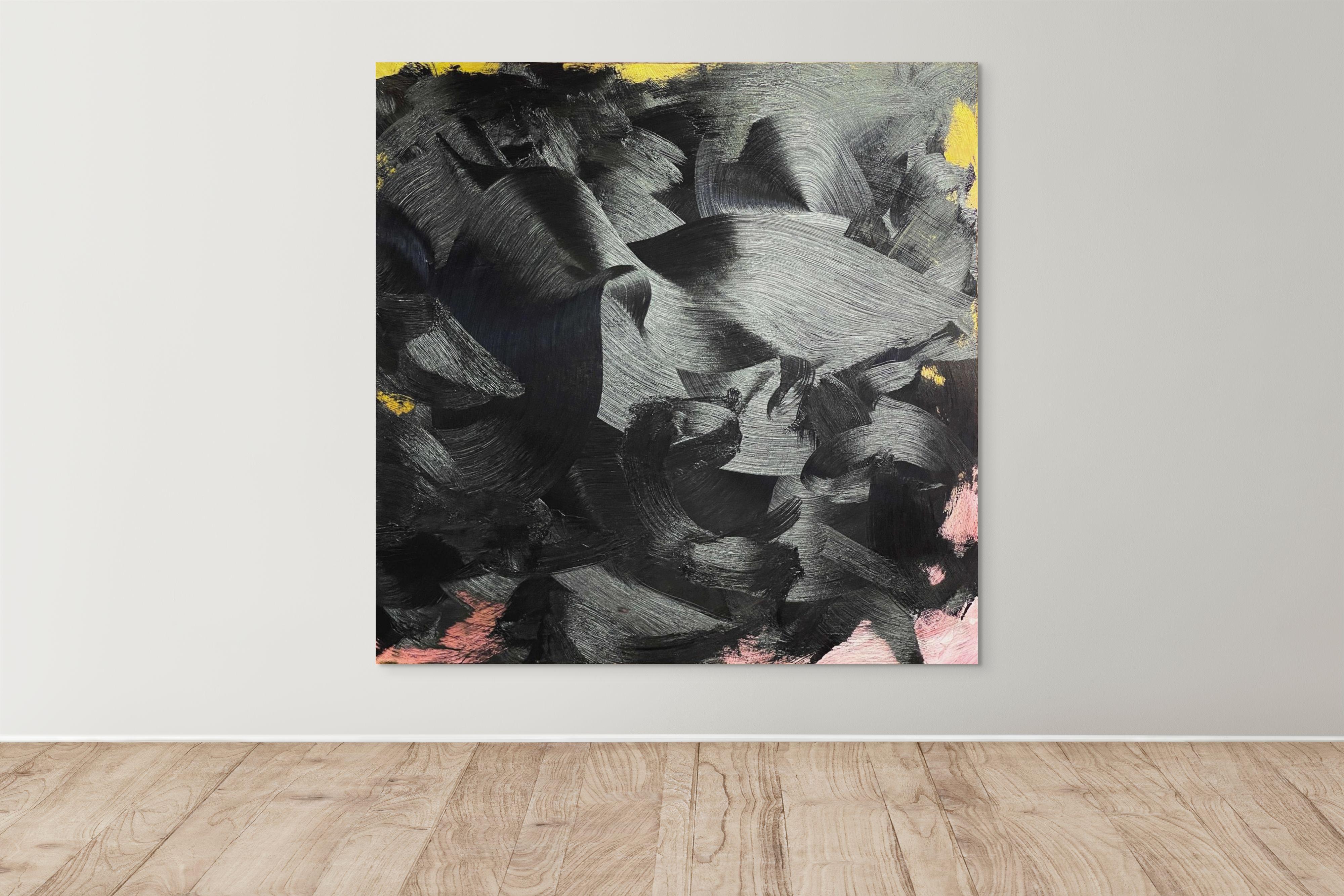 Peinture abstraite de James Austin Murray « Undercolor 72-1 » (acrylique/huile, panneau) en vente 1