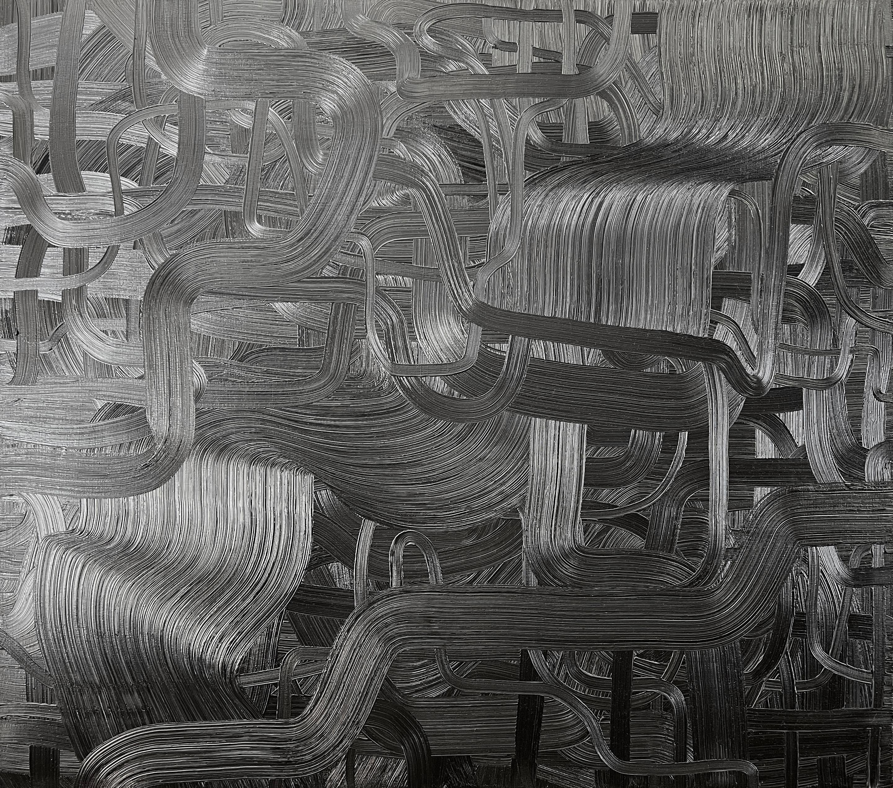 Abstract Painting de James Austin Murray - Tirando hacia dentro