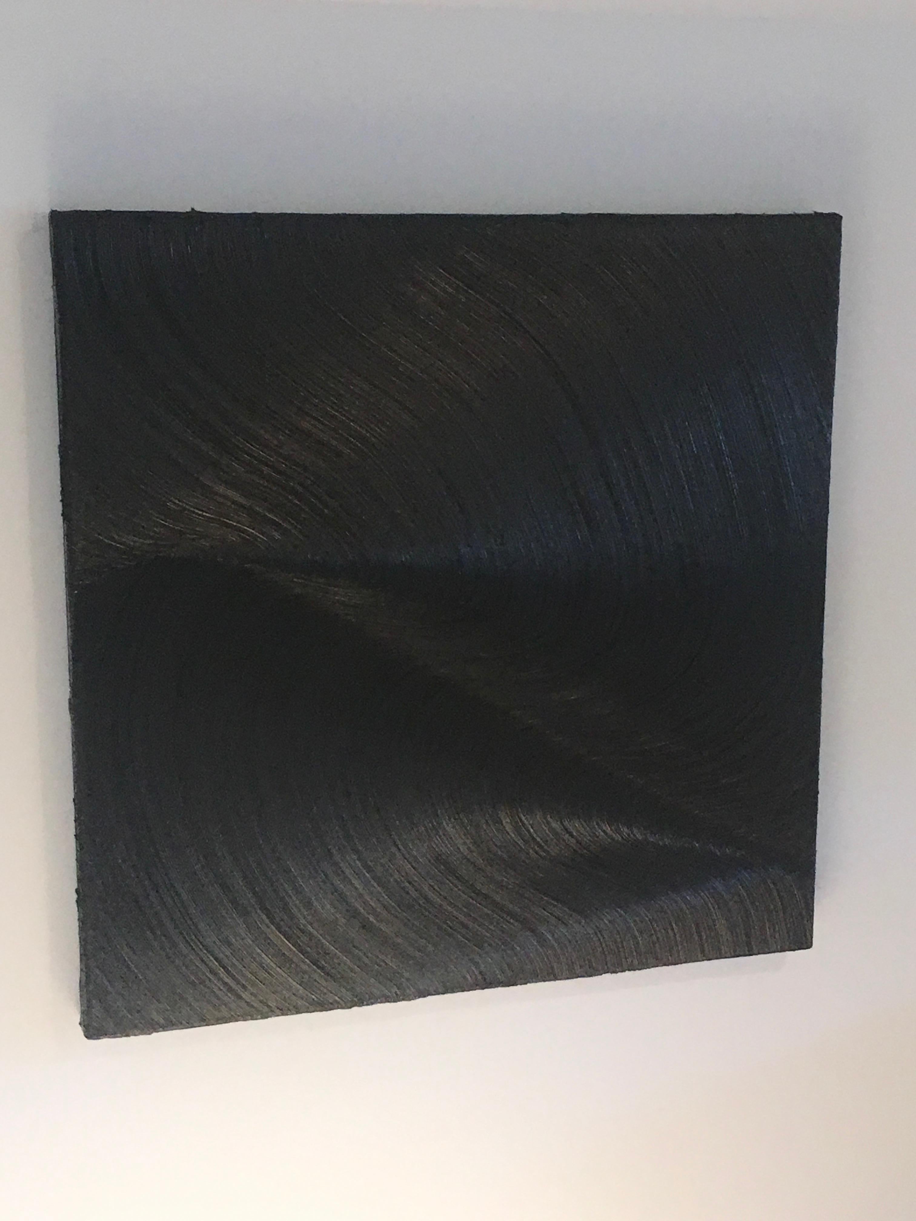 black textured painting