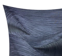 What Thoughts Are Made Of, Öl, monochrom, schwarz, geschwungene Form, Pinselstriche