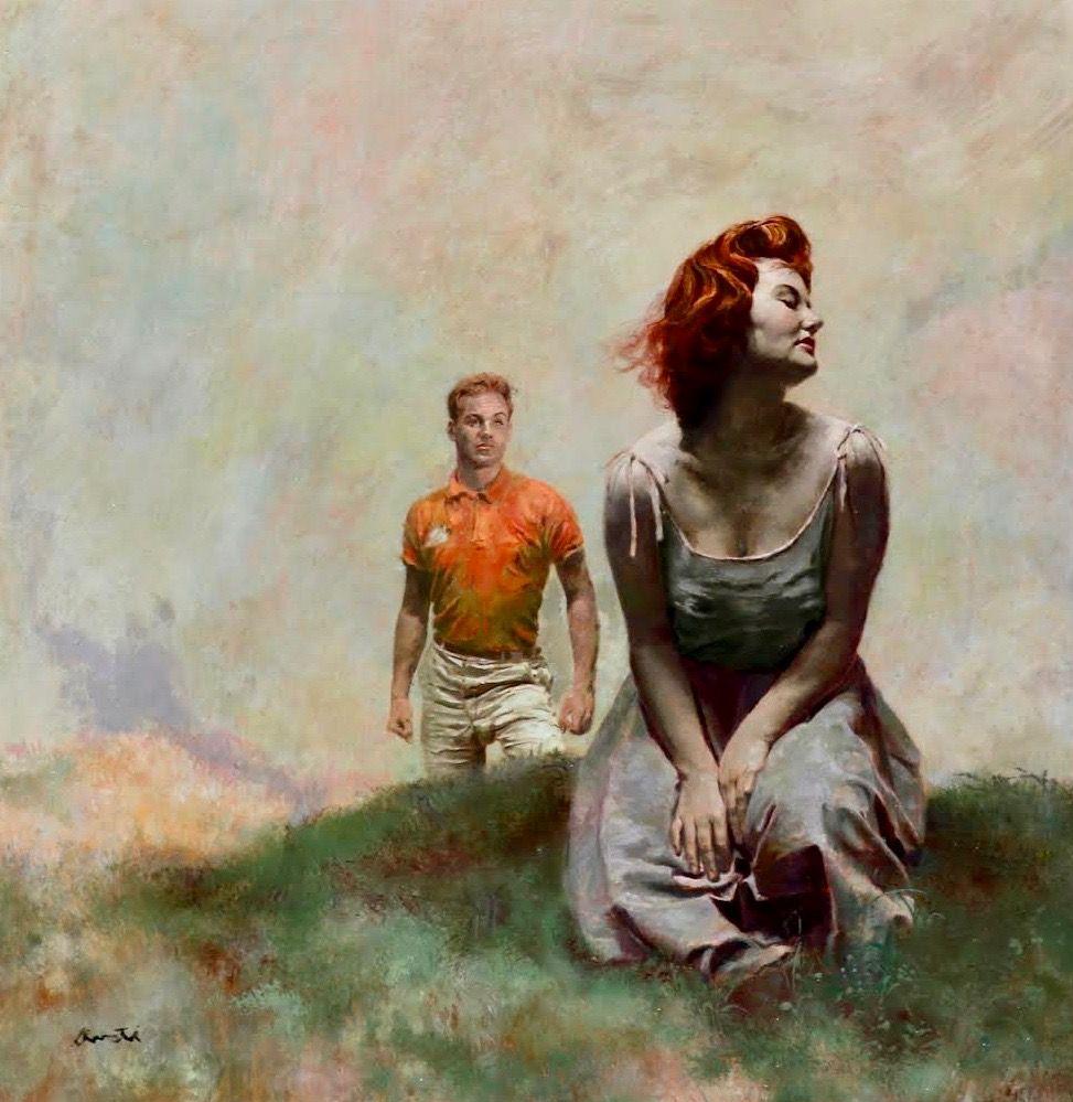 James Avati Figurative Painting - East of Eden, Paperback Cover