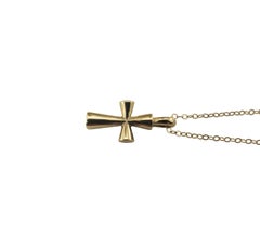 James Avery 14 Karat Yellow Gold Cross Pendant Necklace