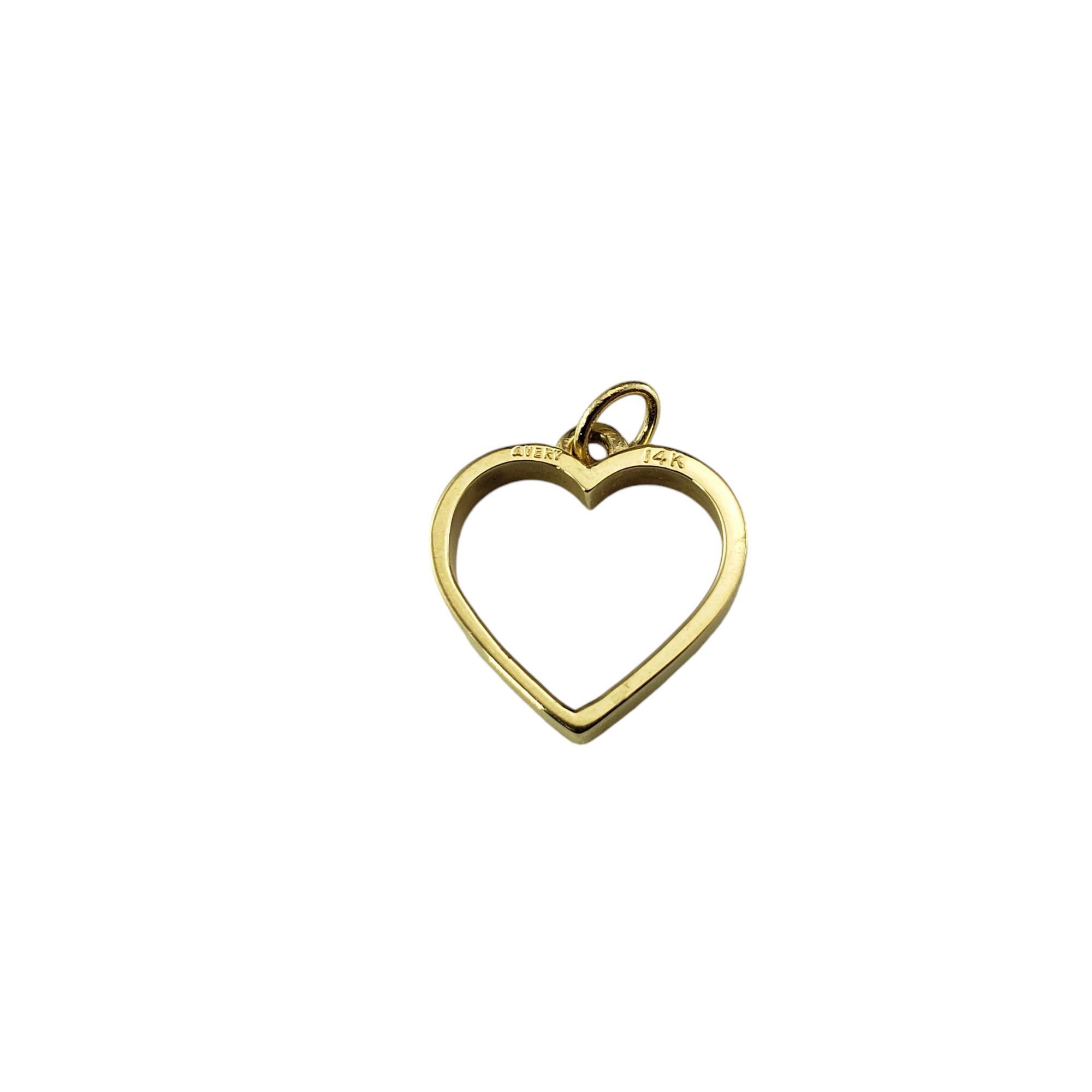 James Avery Pendentif cœur ouvert en or jaune 14 carats n° 18512 Pour femmes en vente