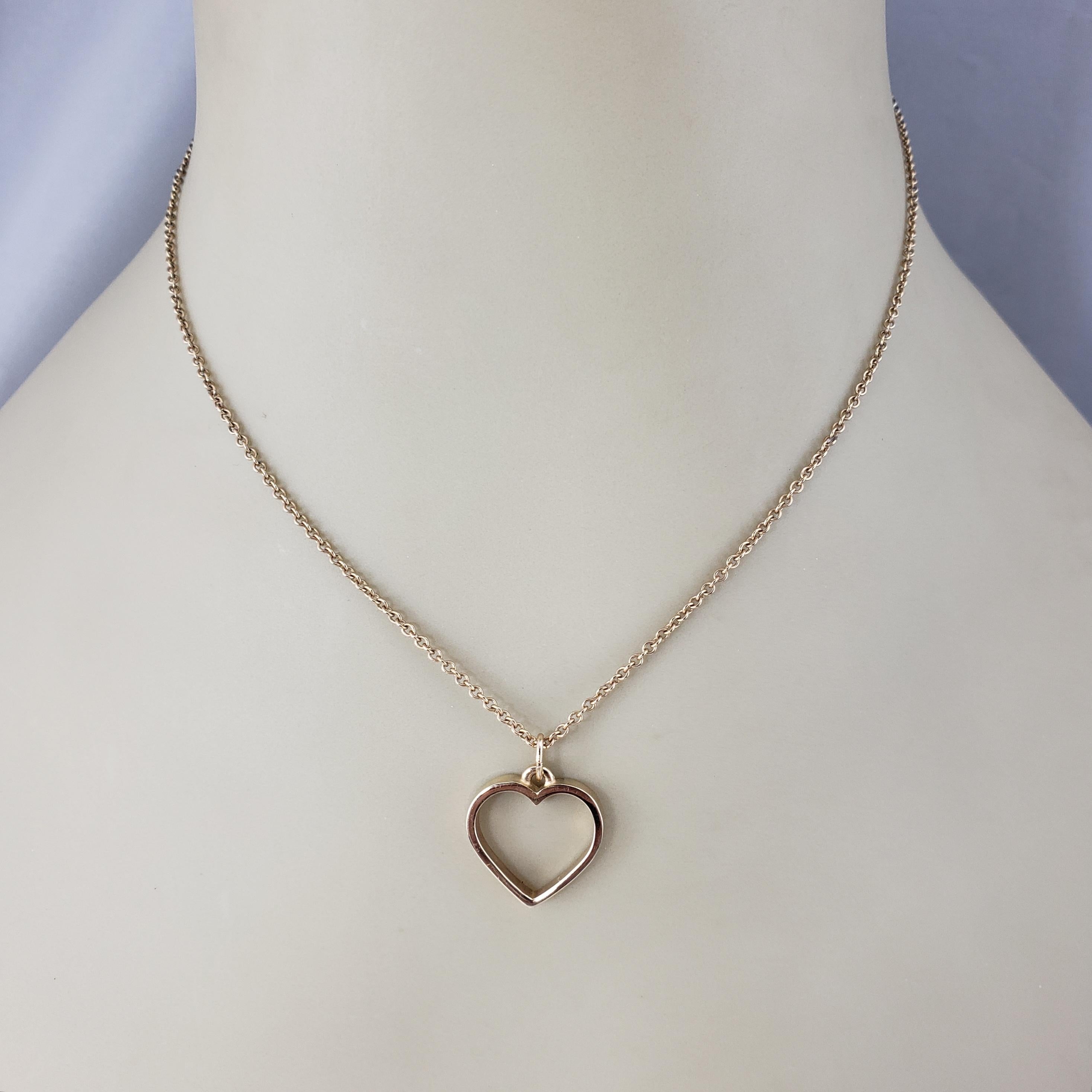 James Avery Pendentif cœur ouvert en or jaune 14 carats n° 18512 en vente 3