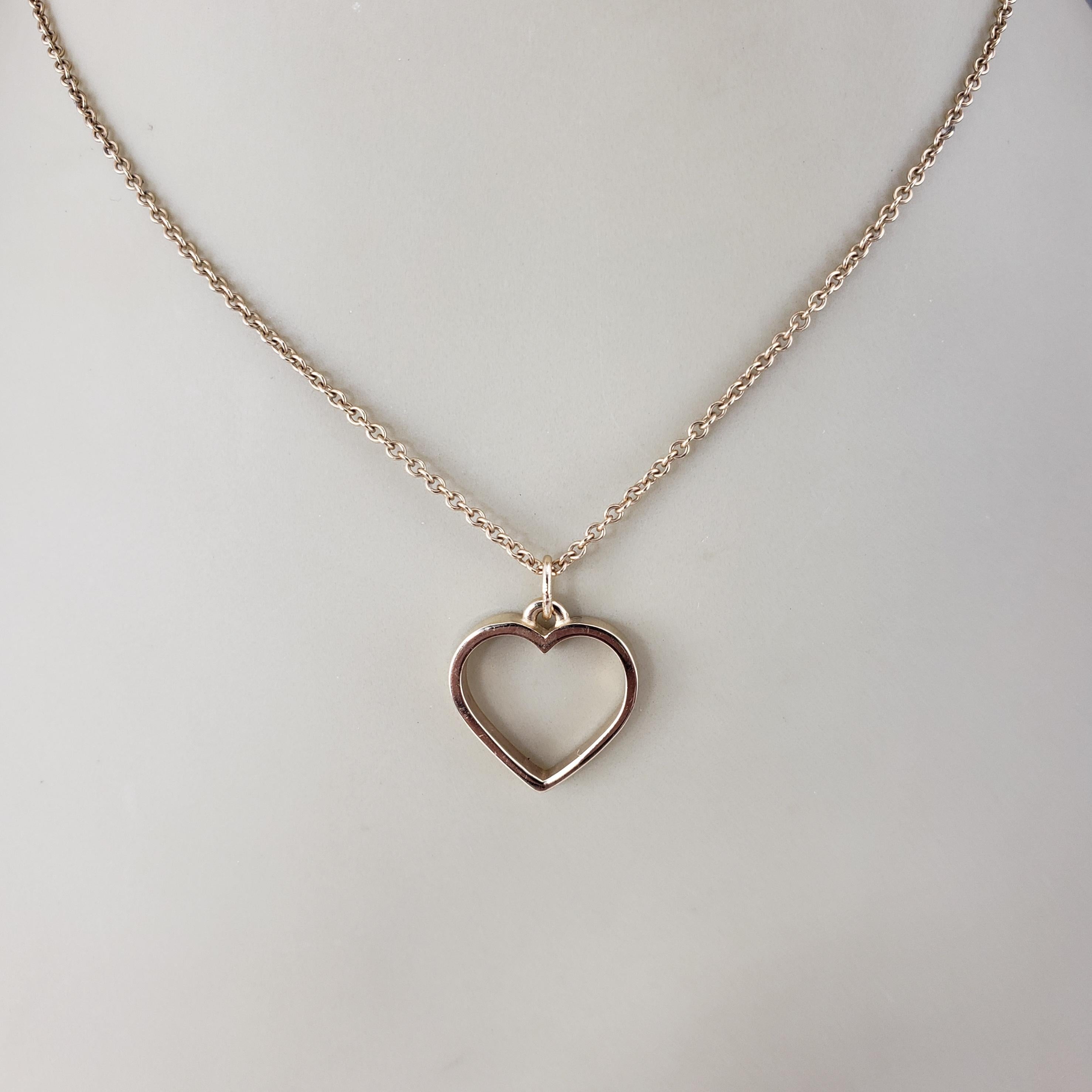 James Avery Pendentif cœur ouvert en or jaune 14 carats n° 18512 en vente 4