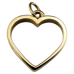 James Avery 14 Karat Yellow Gold Open Heart Pendant #18512
