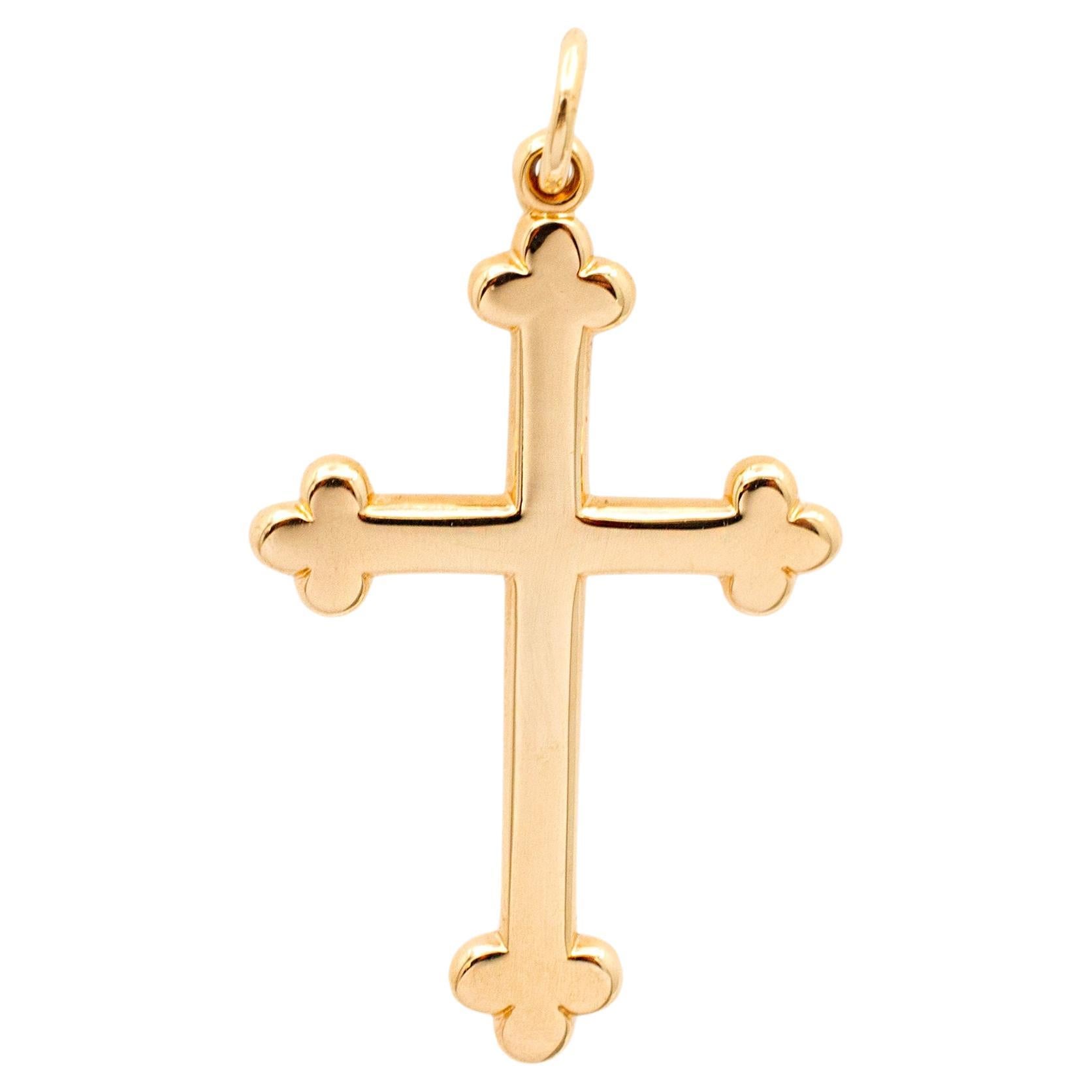 James Avery Centered in Love Cross Charm - Sterling Silver