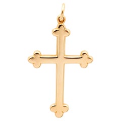 James Avery 14 Karat Yellow Gold Retired Botonee Cross Pendant