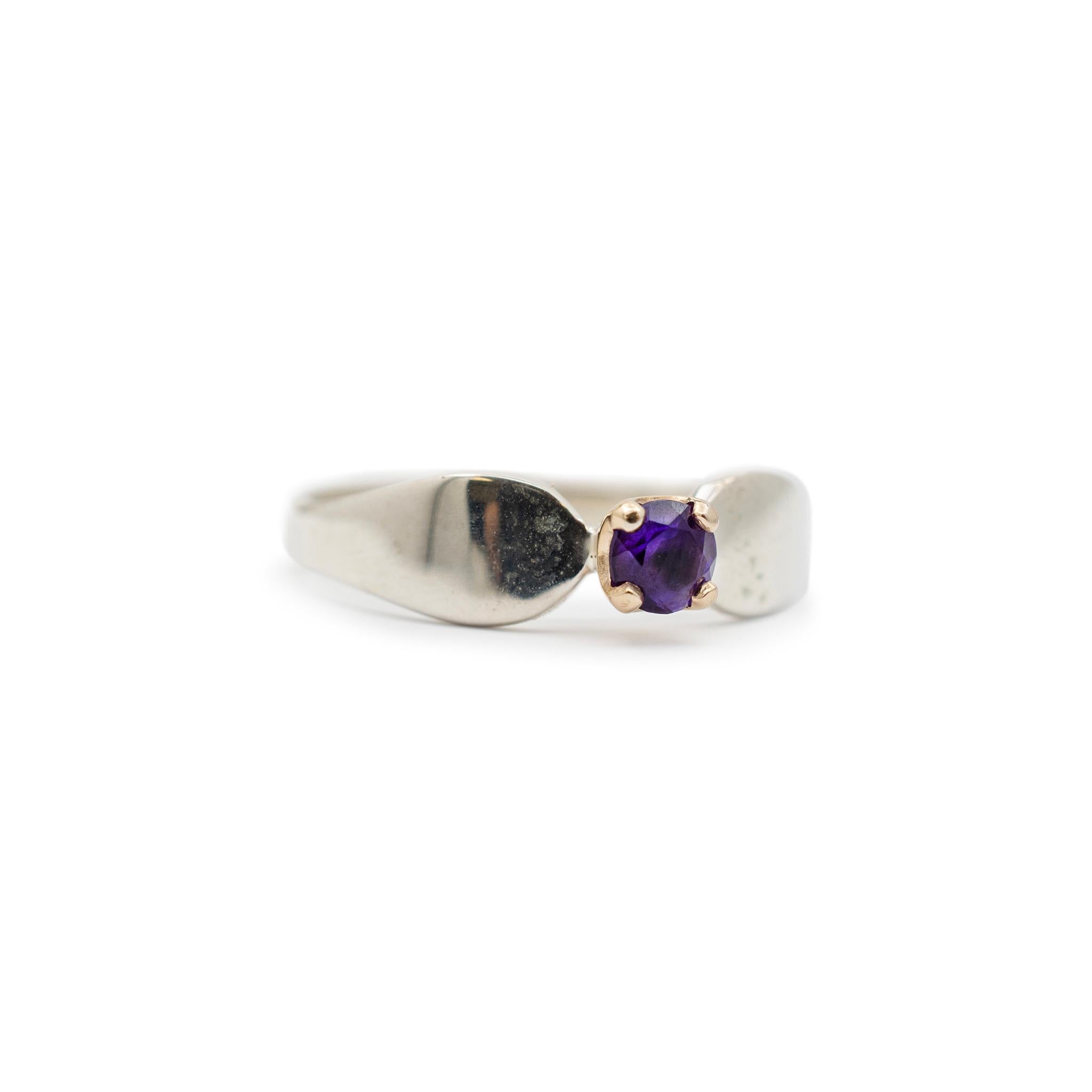 James Avery 14K Gelbgold & 925 Sterlingsilber Vergoldeter Amethyst-Cocktailring 1