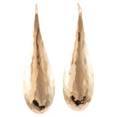 James Avery 14K Yellow Gold Domed Teardrop Earrings