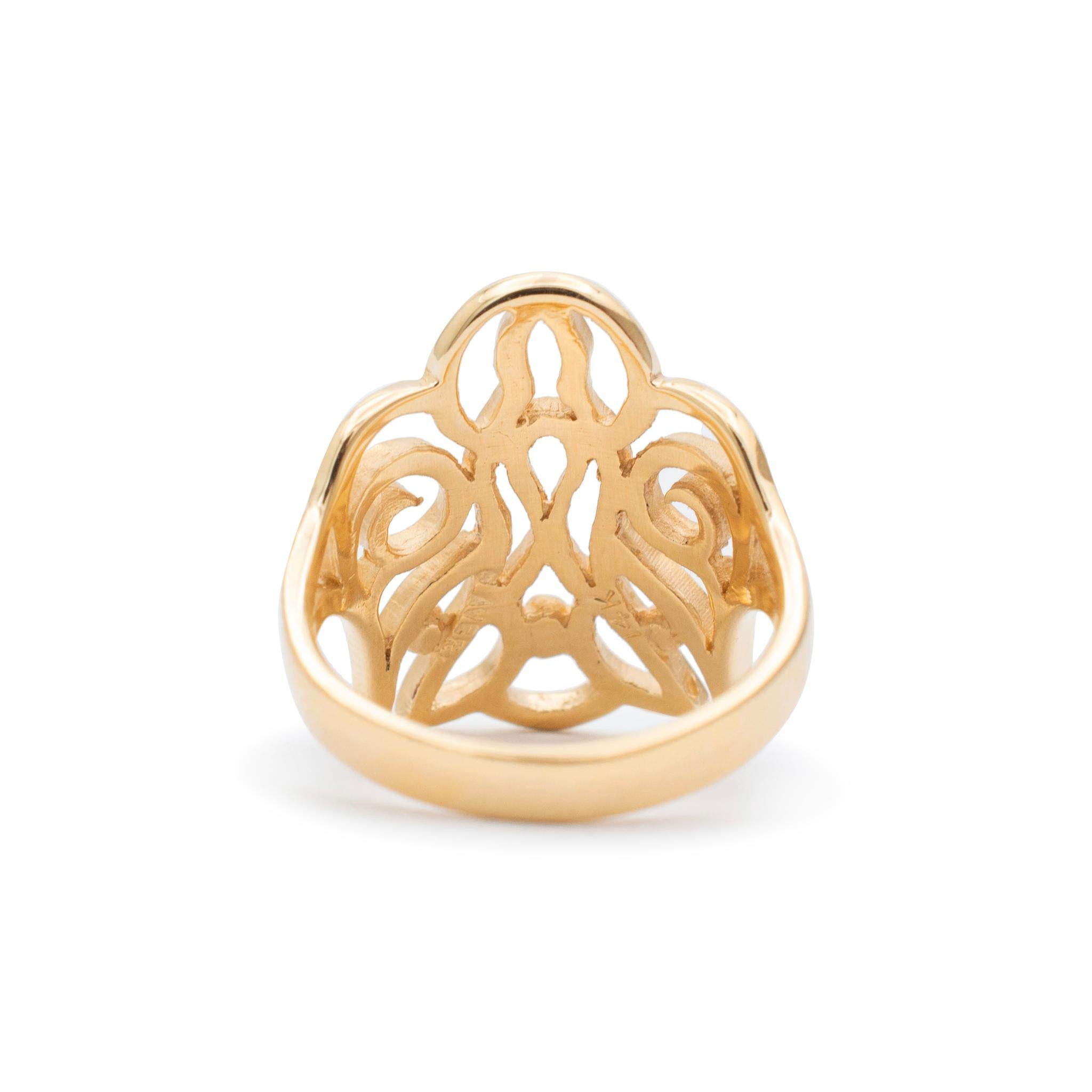 James Avery 14 Karat Gelbgold Tauben-Cocktailring 1