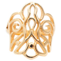 Used James Avery 14K Yellow Gold Dove Cocktail Ring