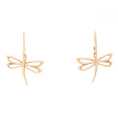 James Avery 14 Karat Yellow Gold Dragonfly Earrings