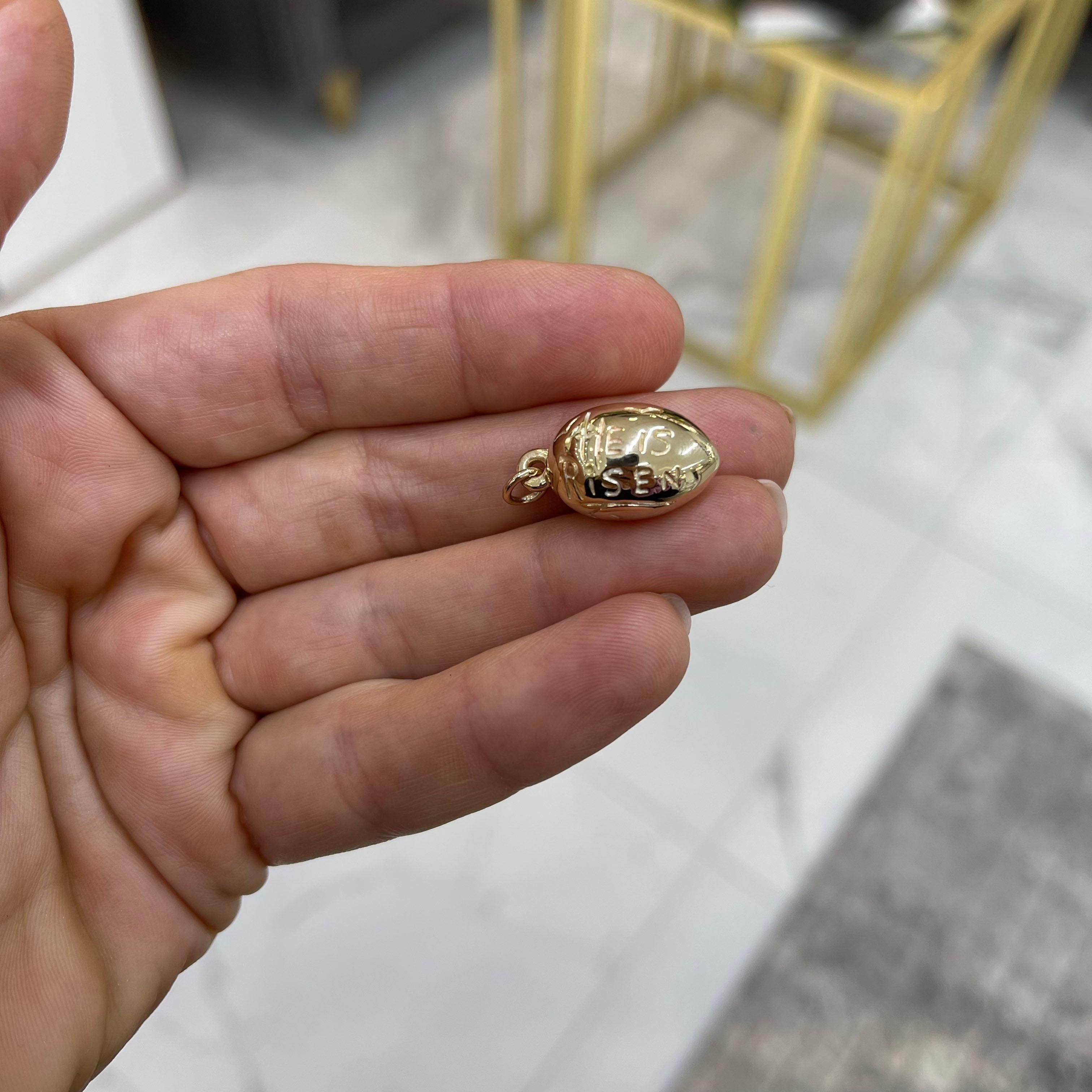 Ciondolo a forma di uovo di Pasqua in oro giallo 14K di James Avery 1