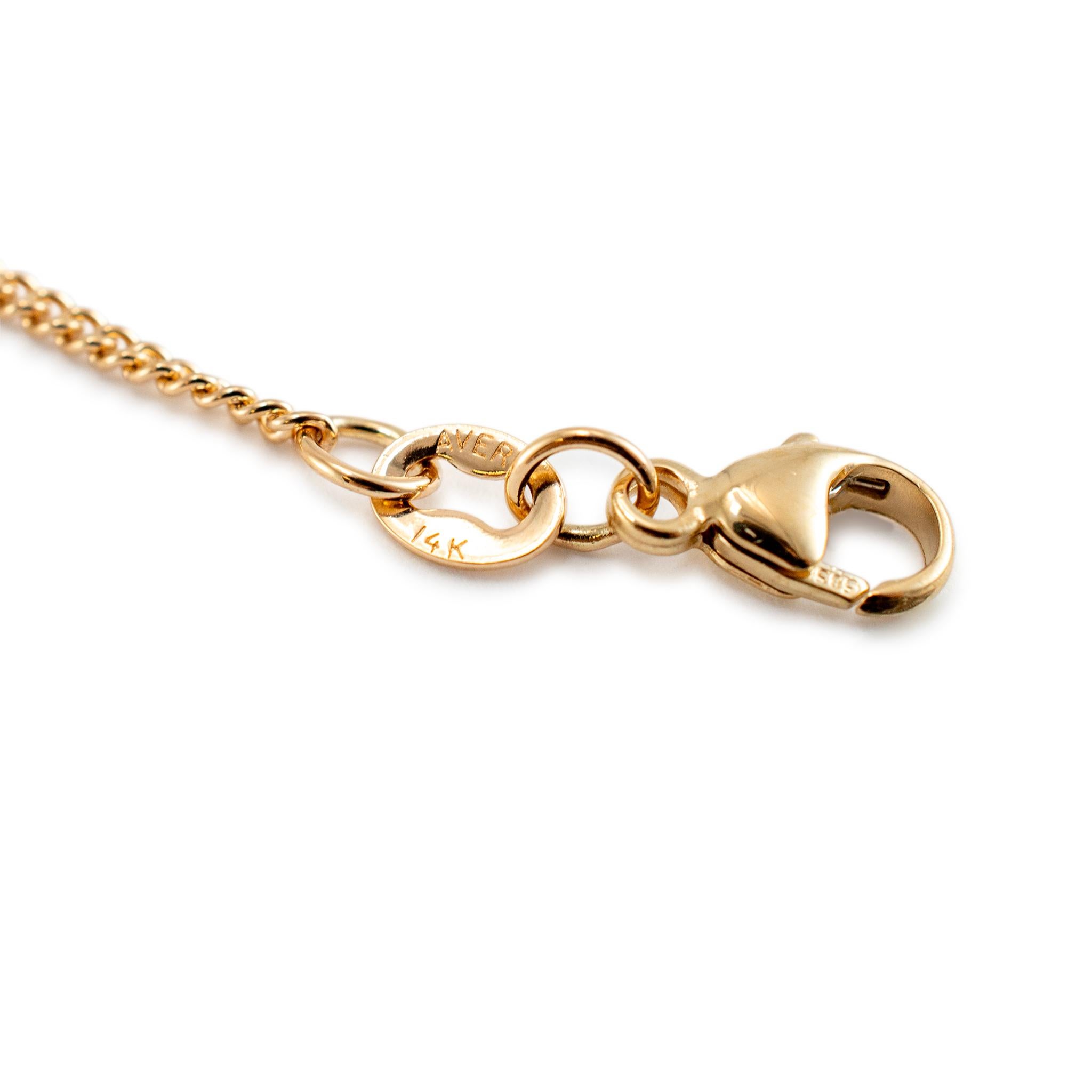 James Avery, collier à chaîne fine en or jaune 14 carats Excellent état - En vente à Houston, TX