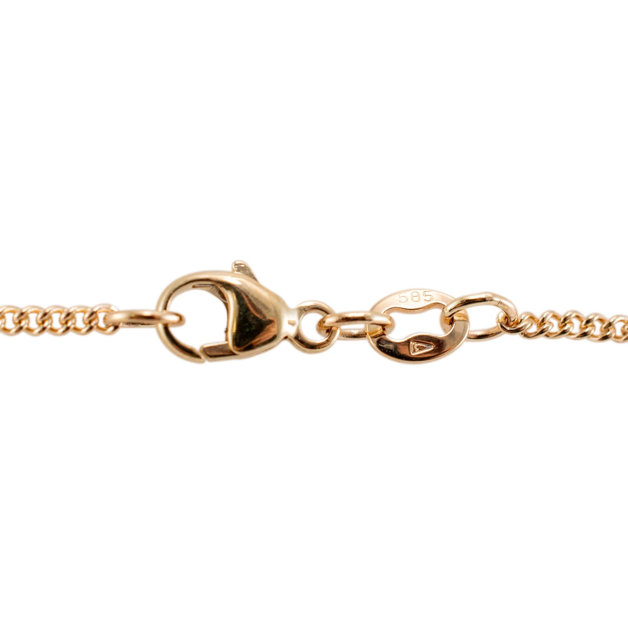 James Avery, collier à chaîne fine en or jaune 14 carats Pour femmes en vente