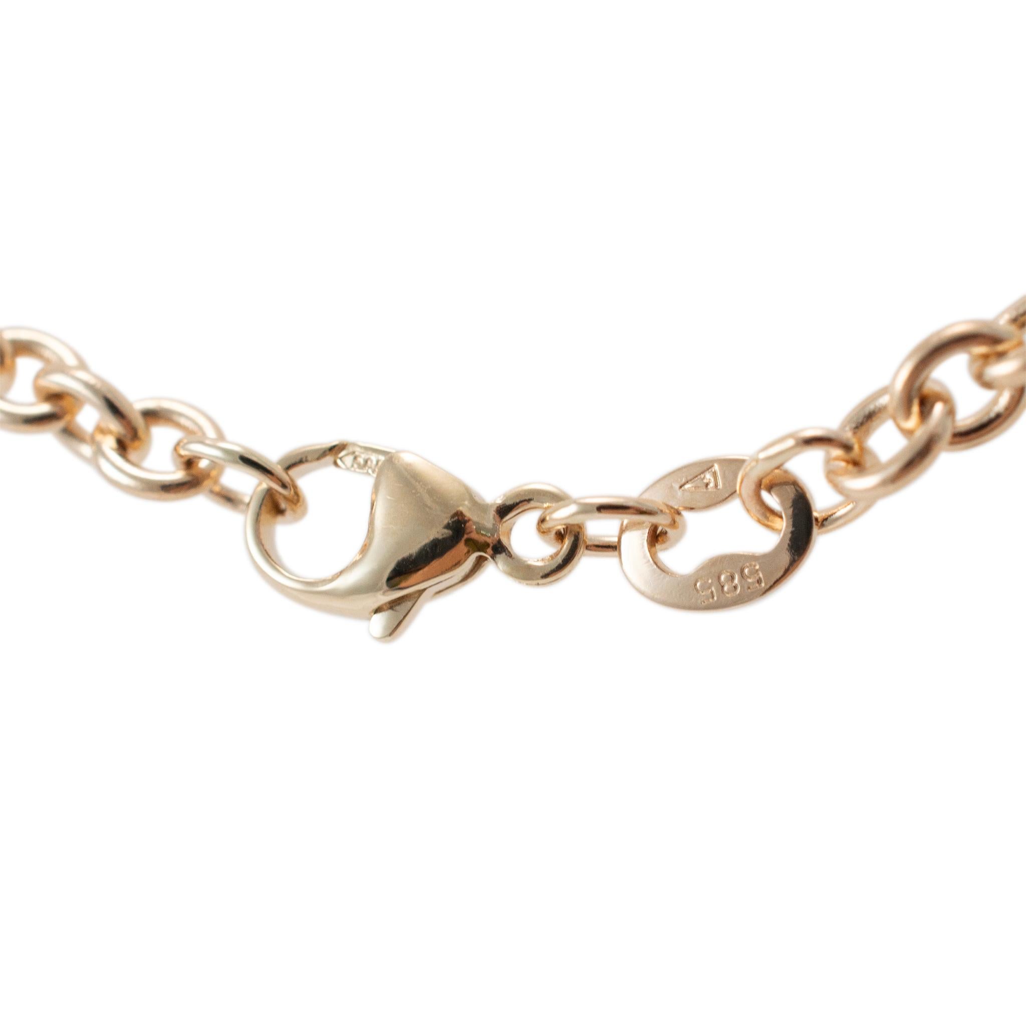 Women's or Men's James Avery 14K Yellow Gold Heavy Cable Chain Necklace