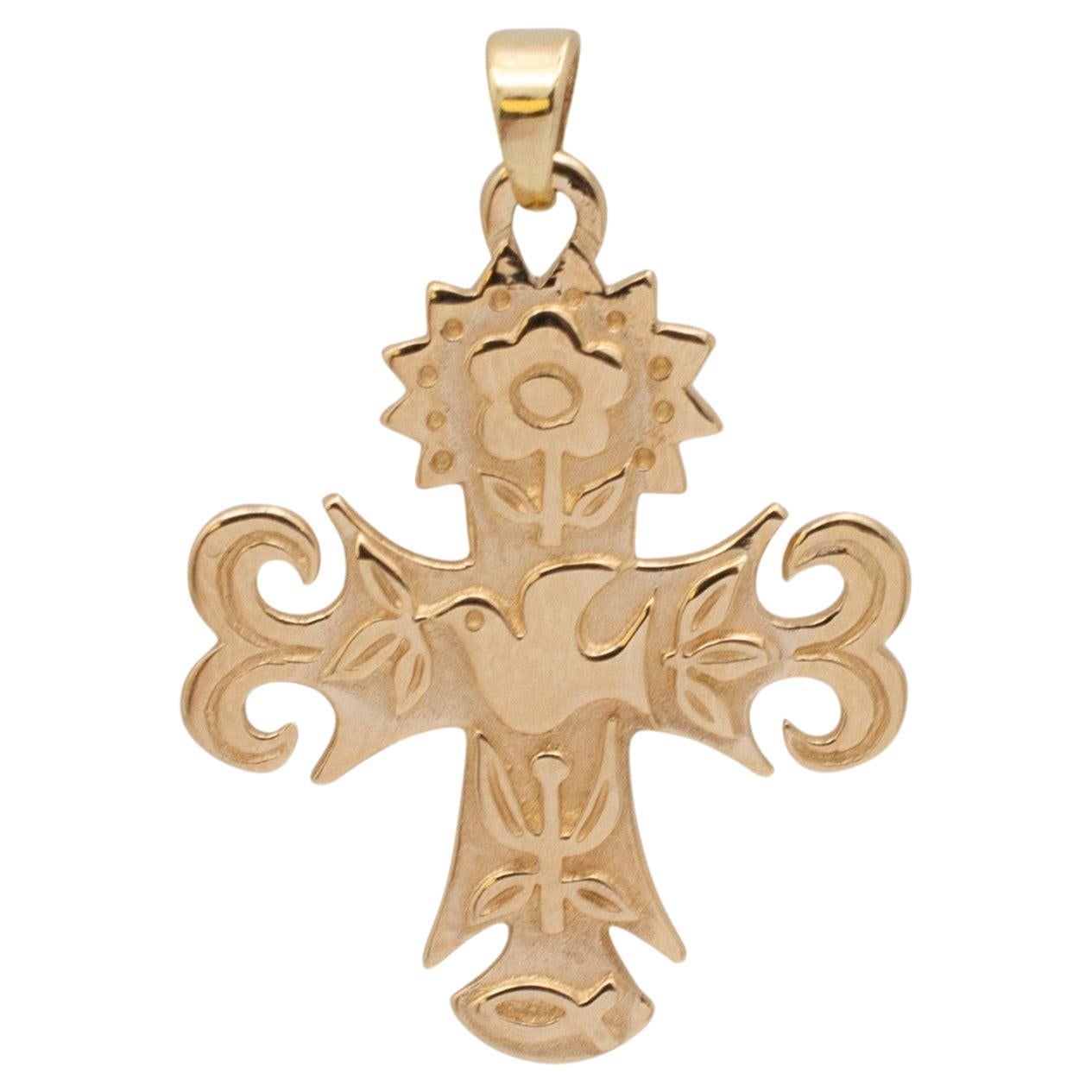 James Avery 14K Yellow Gold la Primavera Cross Pendant