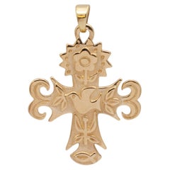 James Avery 14K Yellow Gold la Primavera Cross Pendant