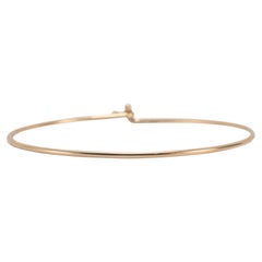 James Avery 14K Yellow Gold Large Hook on Bangle Bracelet