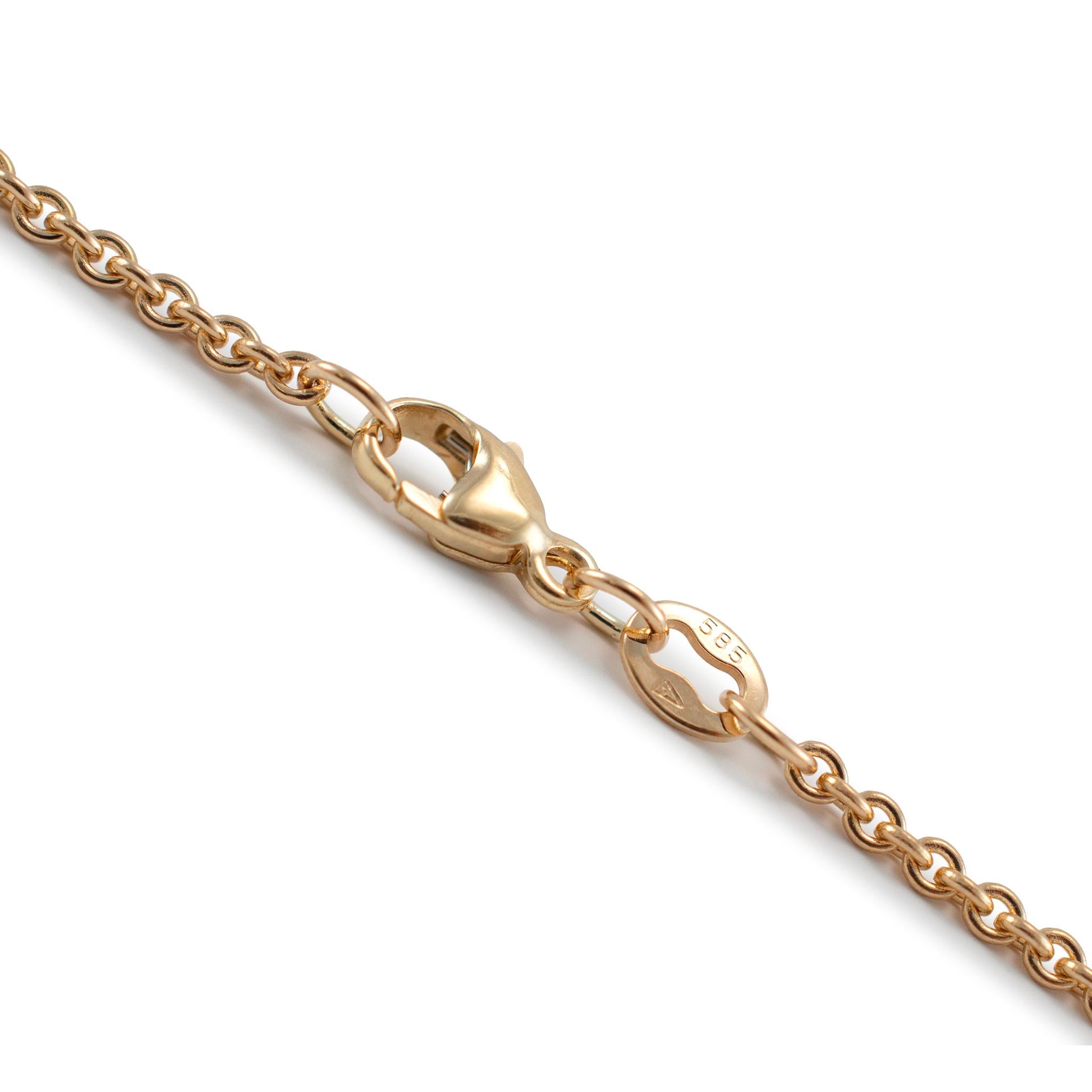 James Avery 14K Gelbgold Helle Kabelkette Halskette im Zustand „Hervorragend“ in Houston, TX