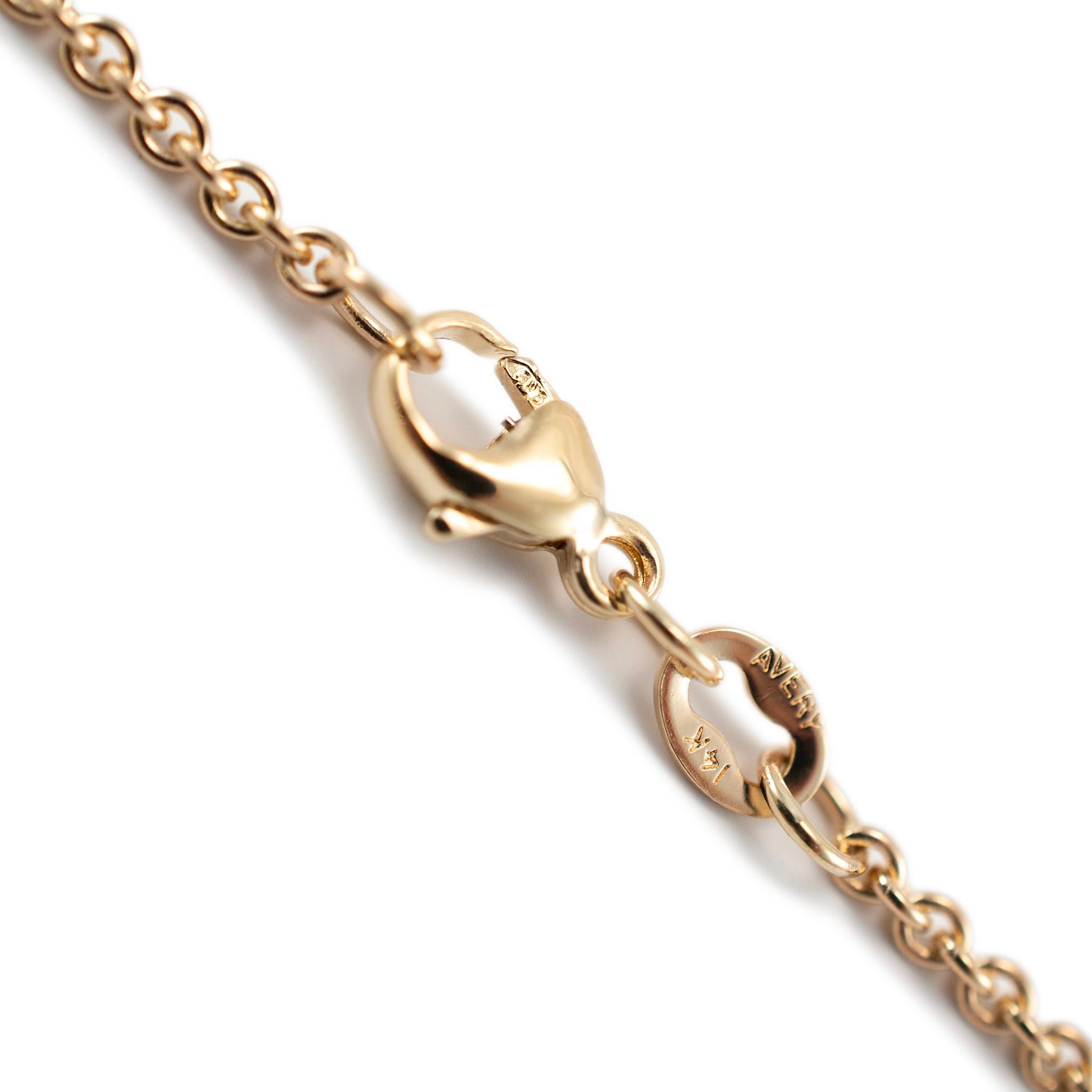 James Avery 14K Gelbgold Helle Kabelkette Halskette für Damen oder Herren