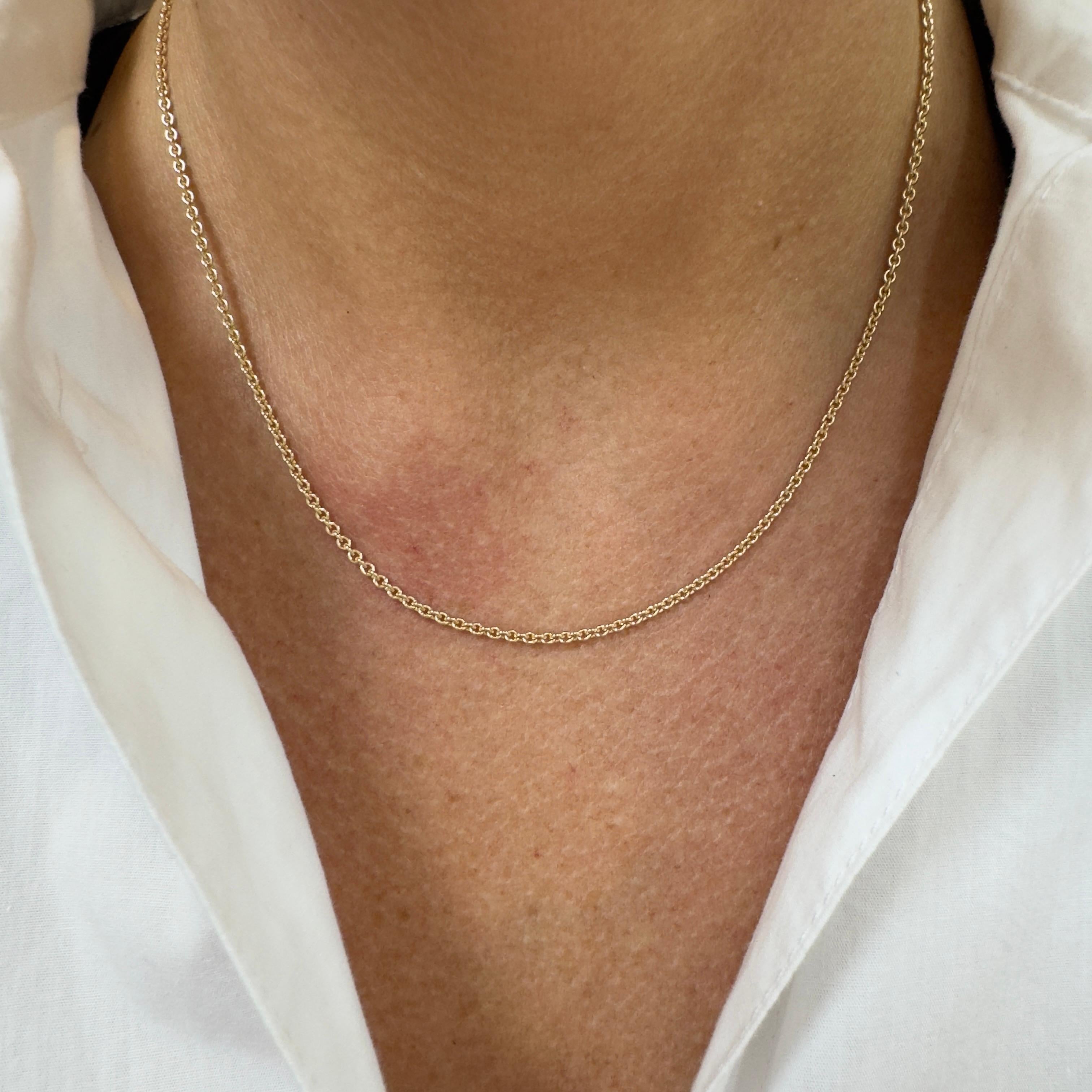 James Avery 14K Gelbgold Helle Kabelkette Halskette 1