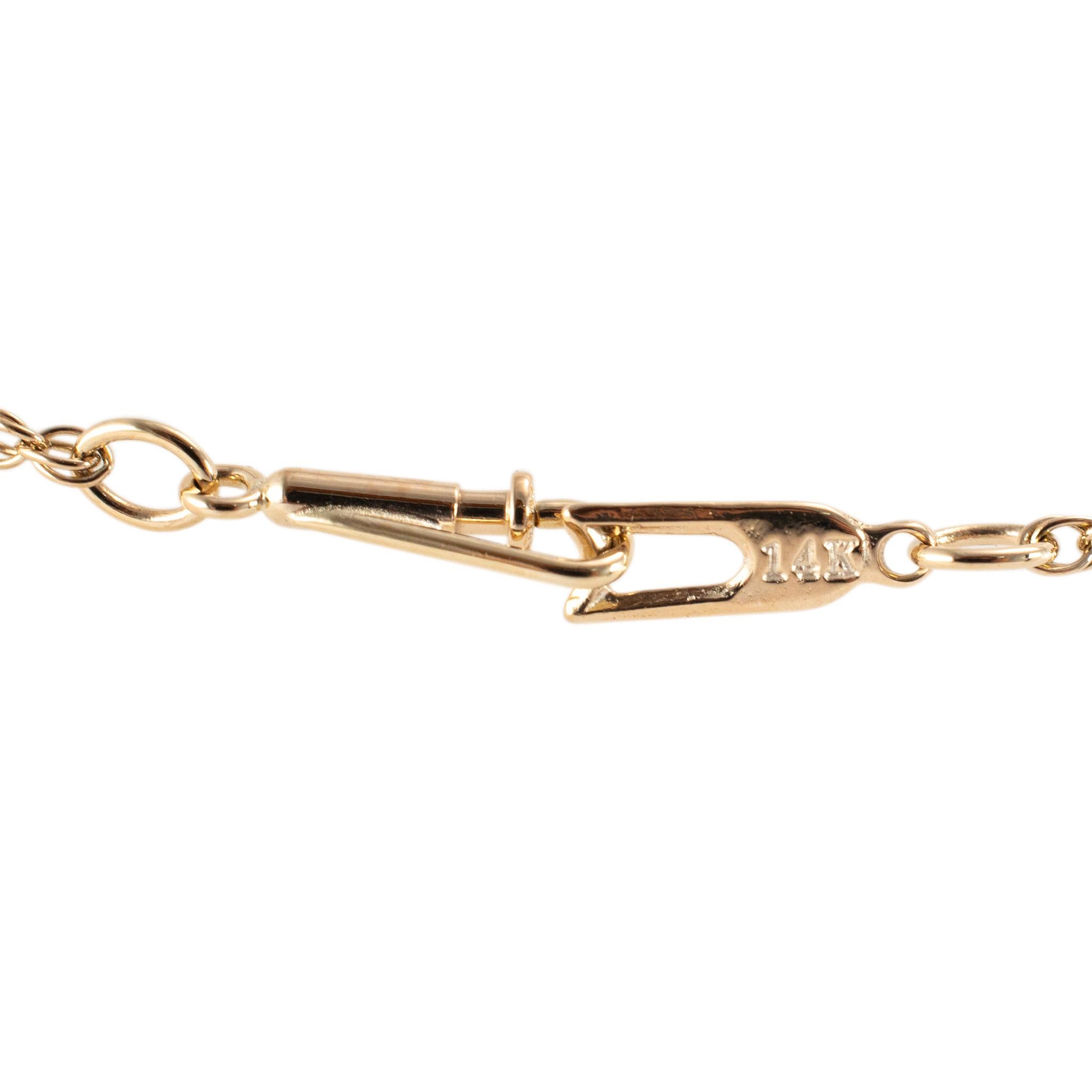James Avery 14K Yellow Gold Light Rope Chain 18” In Excellent Condition In Houston, TX