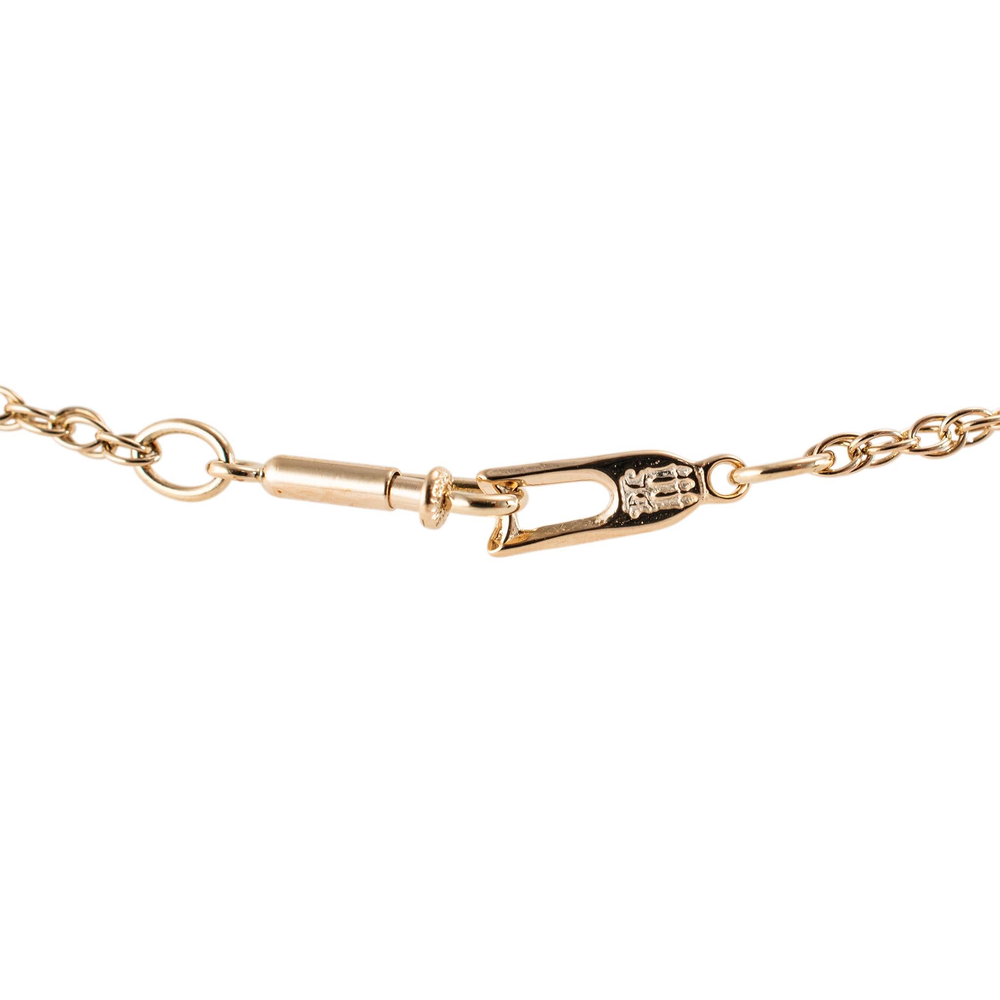 Women's or Men's James Avery 14K Yellow Gold Light Rope Chain 18”