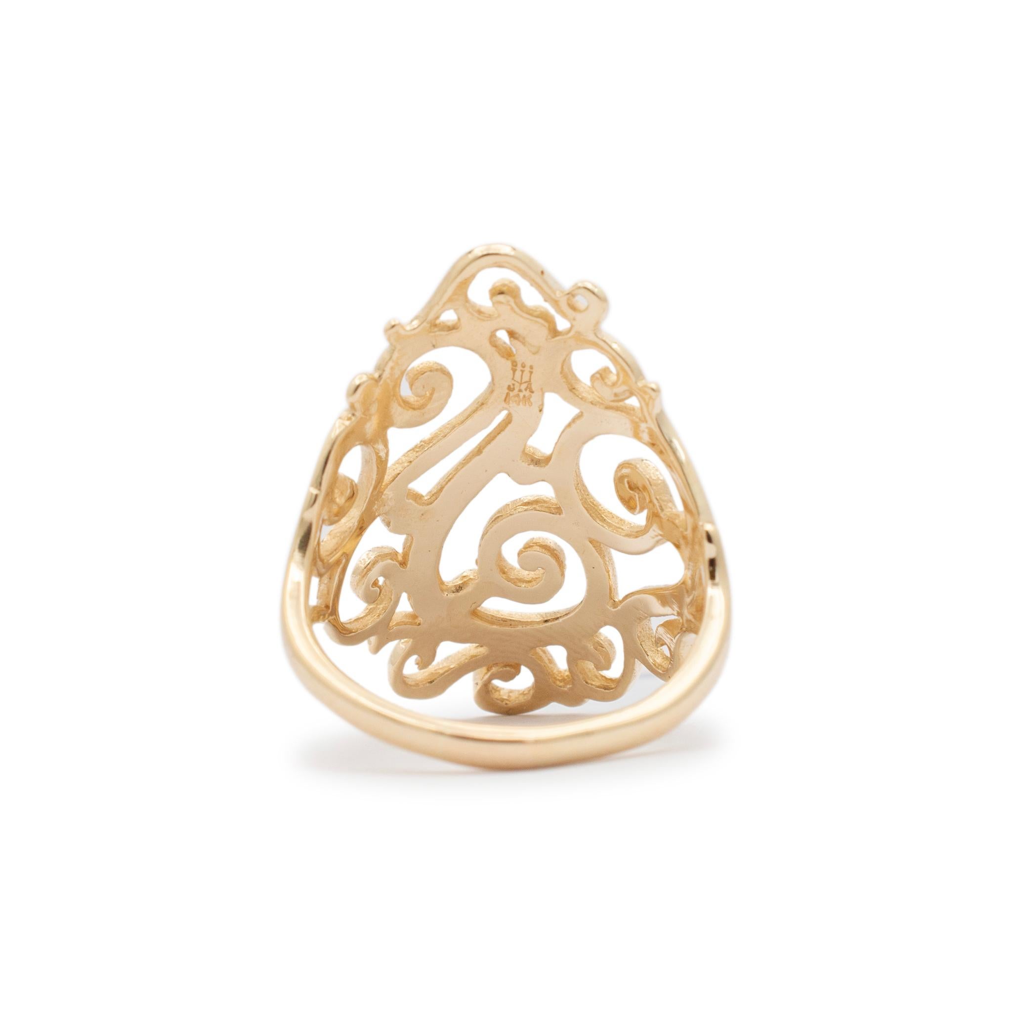 James Avery 14K Gelbgold Langer Sorrento-Cocktailring 1