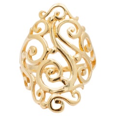 James Avery 14K Gelbgold Langer Sorrento-Cocktailring